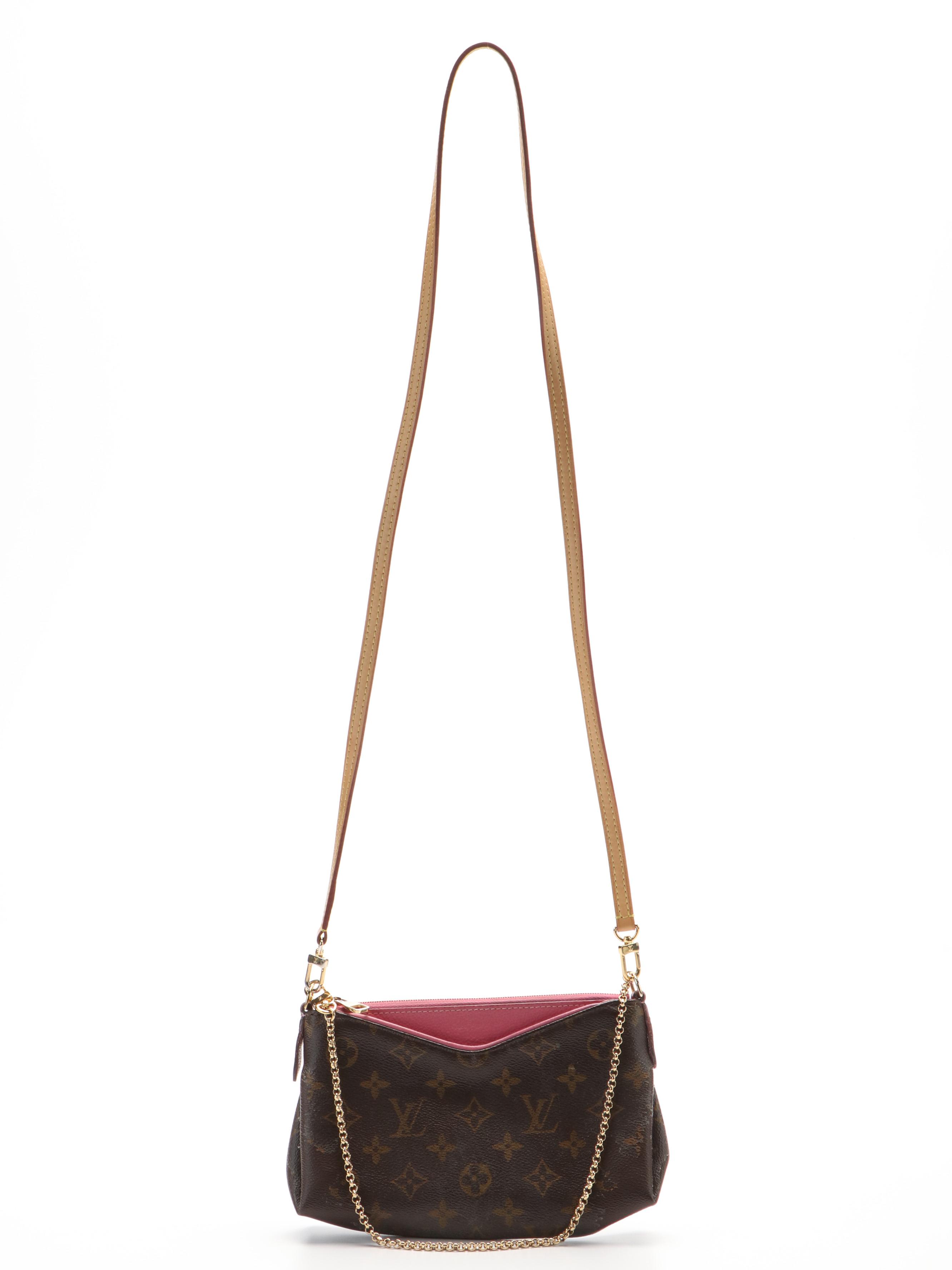Louis Vuitton Pallas Clutch Crossbody Bag in Monogram Canvas