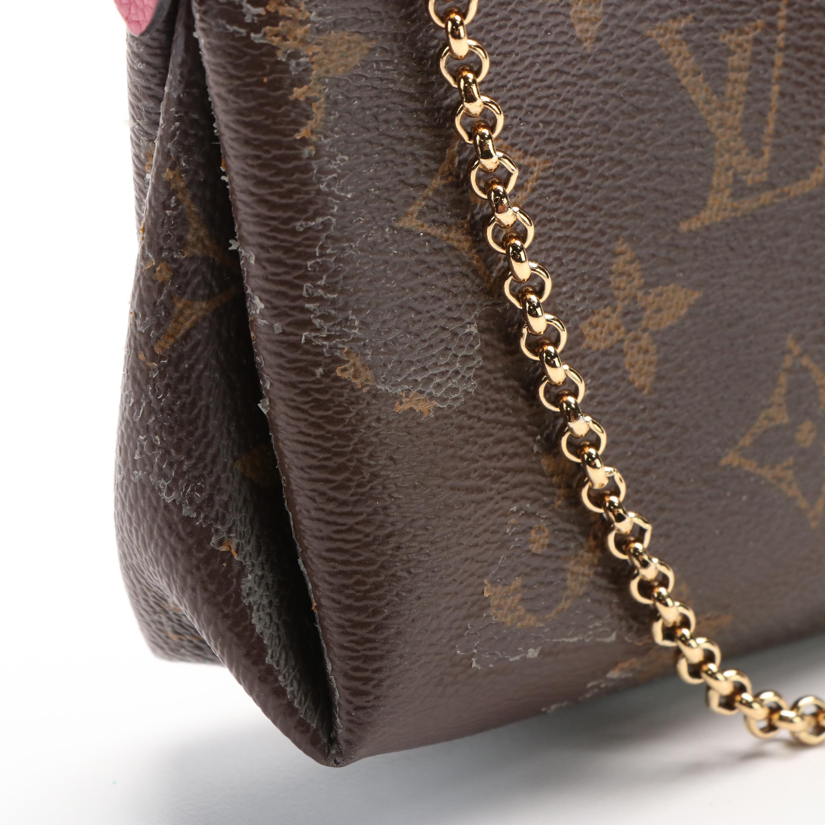 Louis Vuitton Pallas Clutch Crossbody Bag in Monogram Canvas
