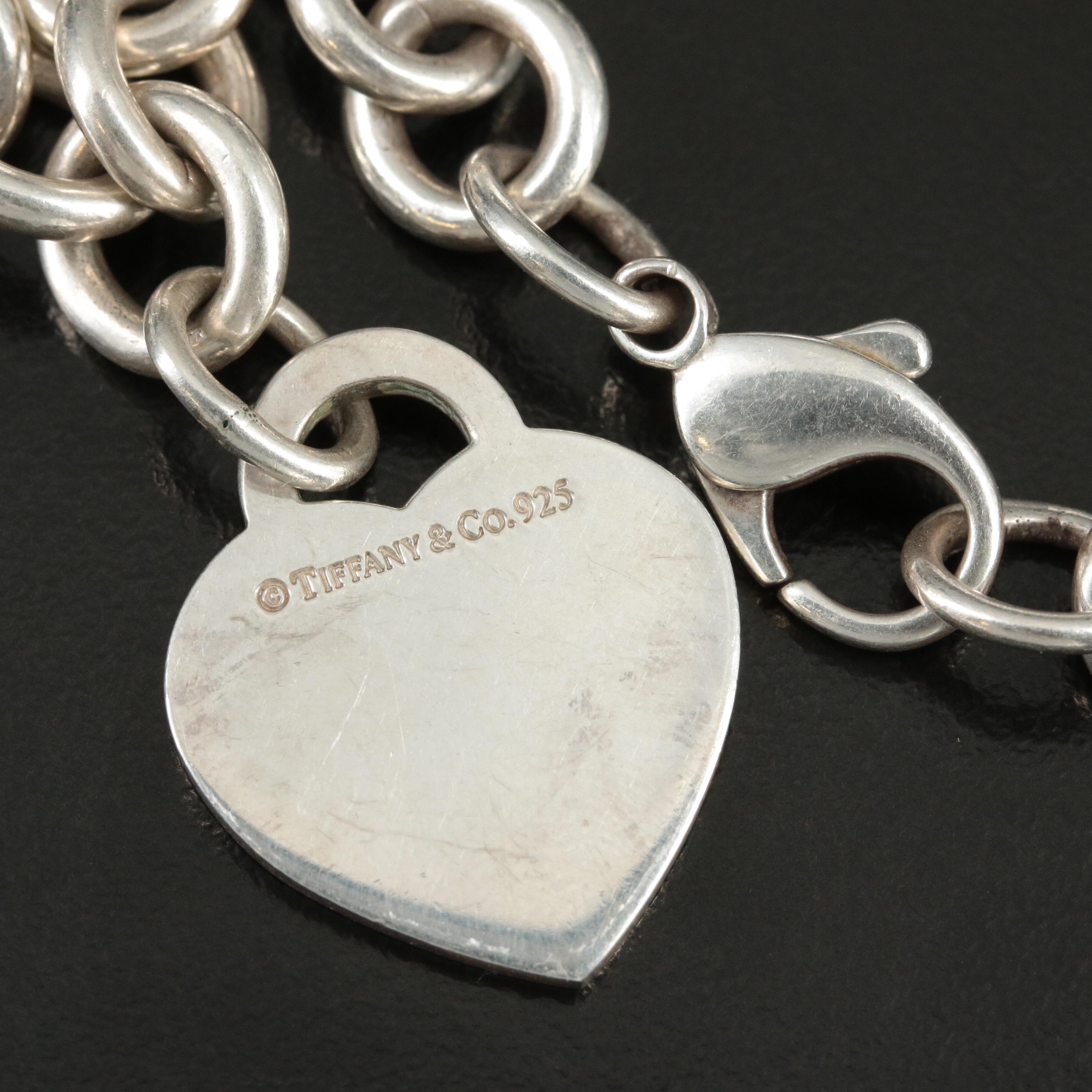 Tiffany & Co. "Return to Tiffany"  Sterling Heart Tag Necklace