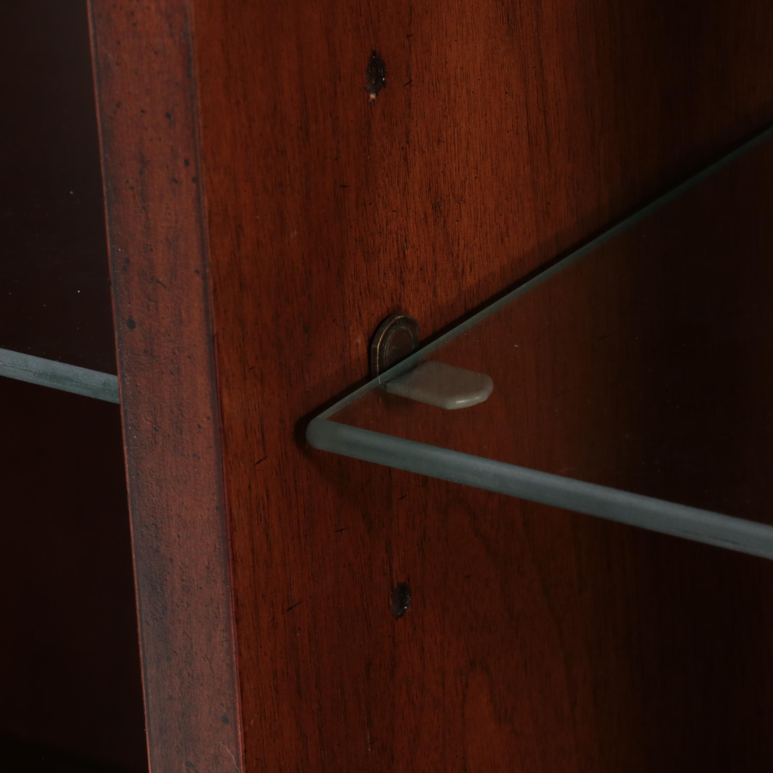 Henredon Chinese Style Brass-Mounted Mahogany China Cabinet