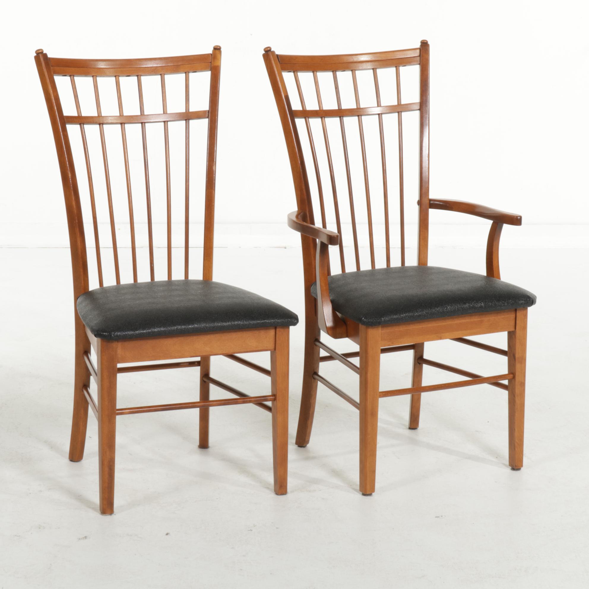 Bedard Cherry-Stained Seven-Piece Dining Set