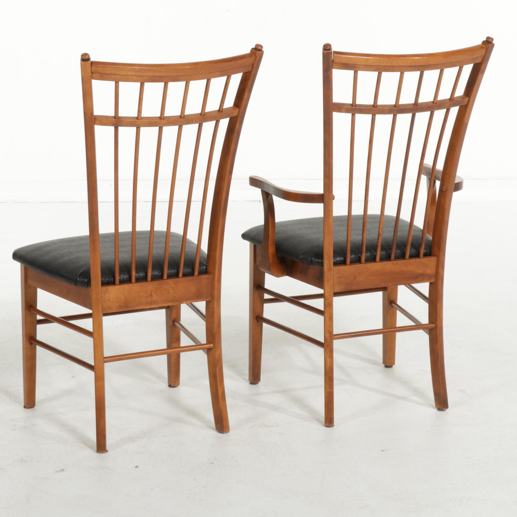 Bedard Cherry-Stained Seven-Piece Dining Set