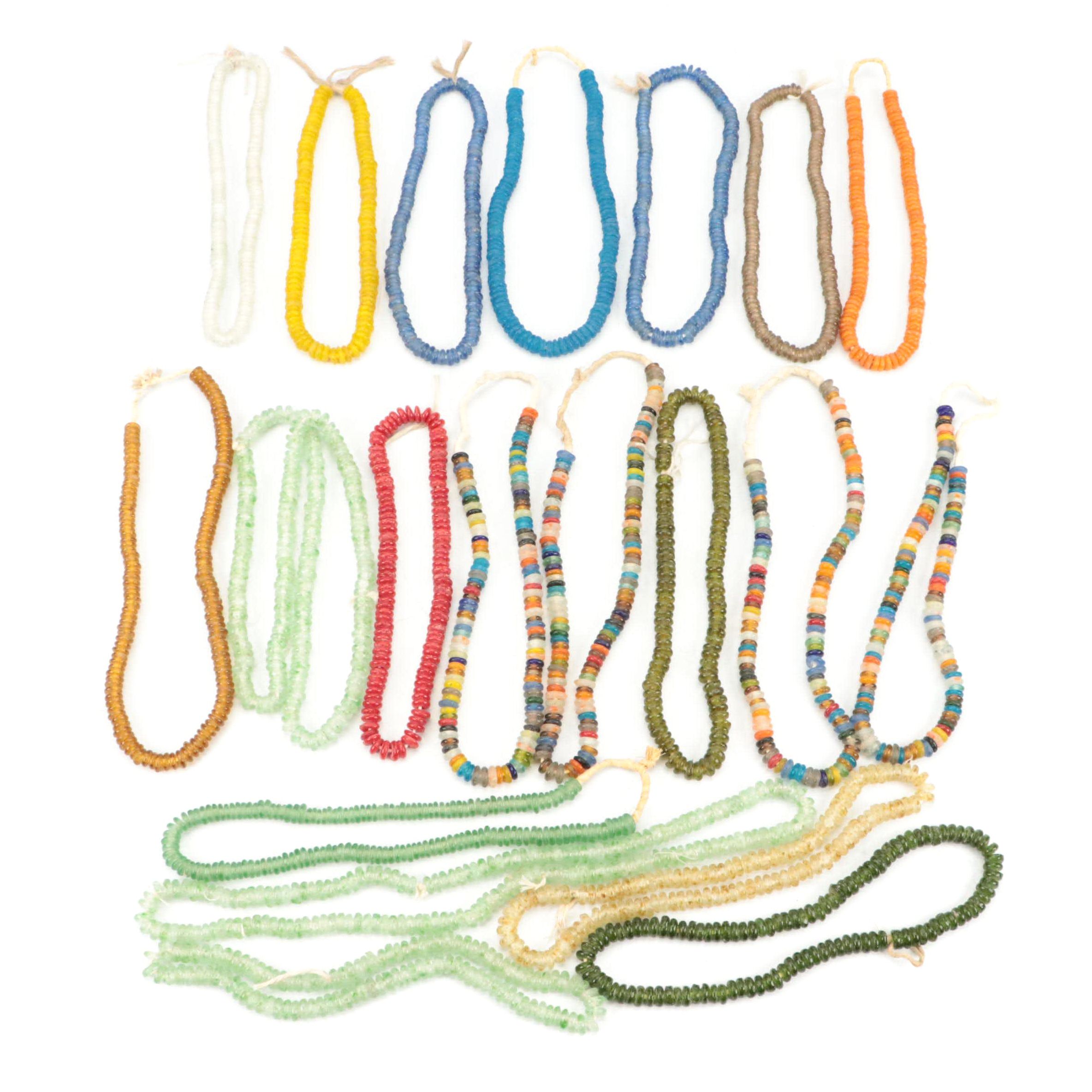 West African Recycled Glass Trading Beads