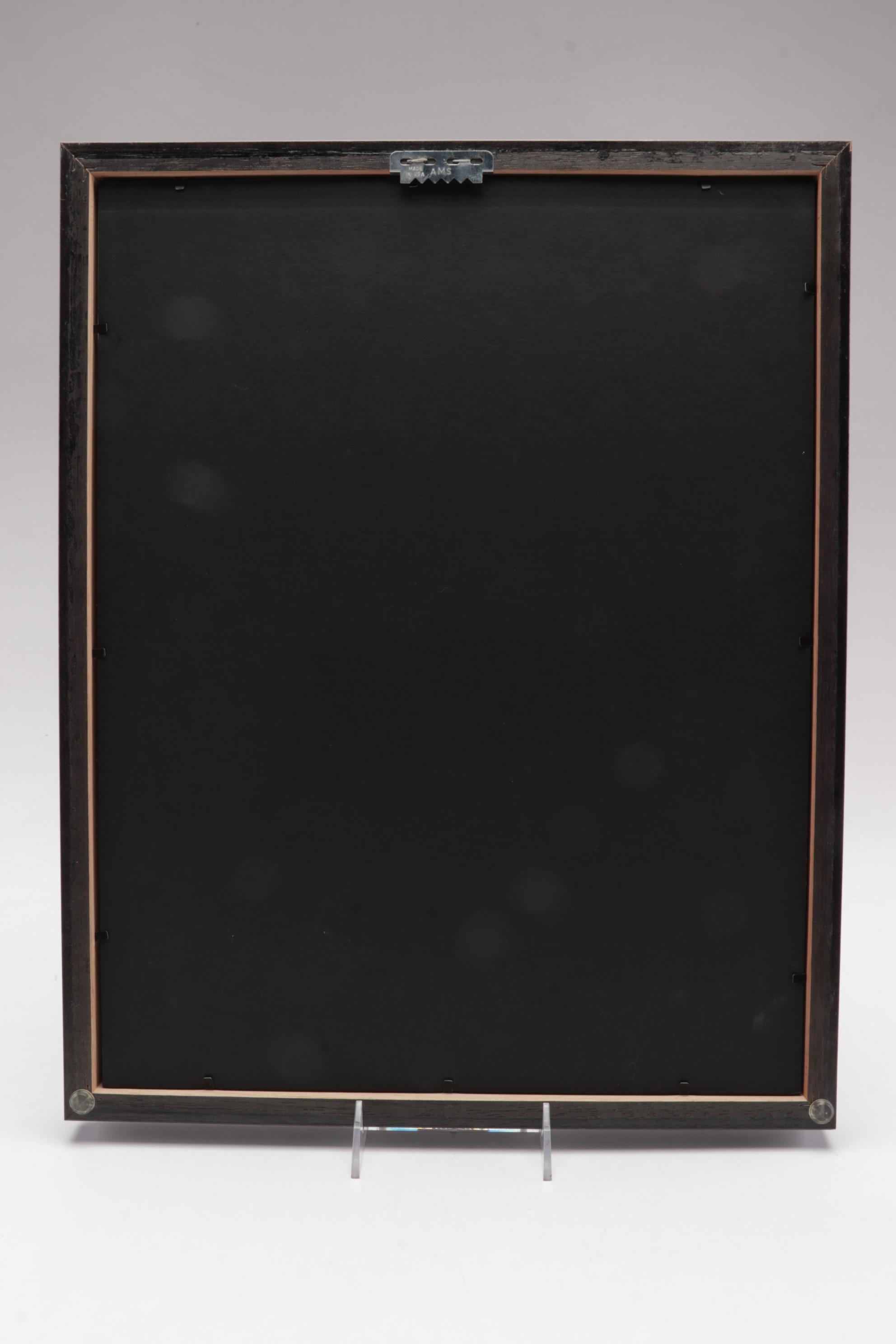 Columbus Blue Jackets Signed Helmet and Team Signed Framed Poster