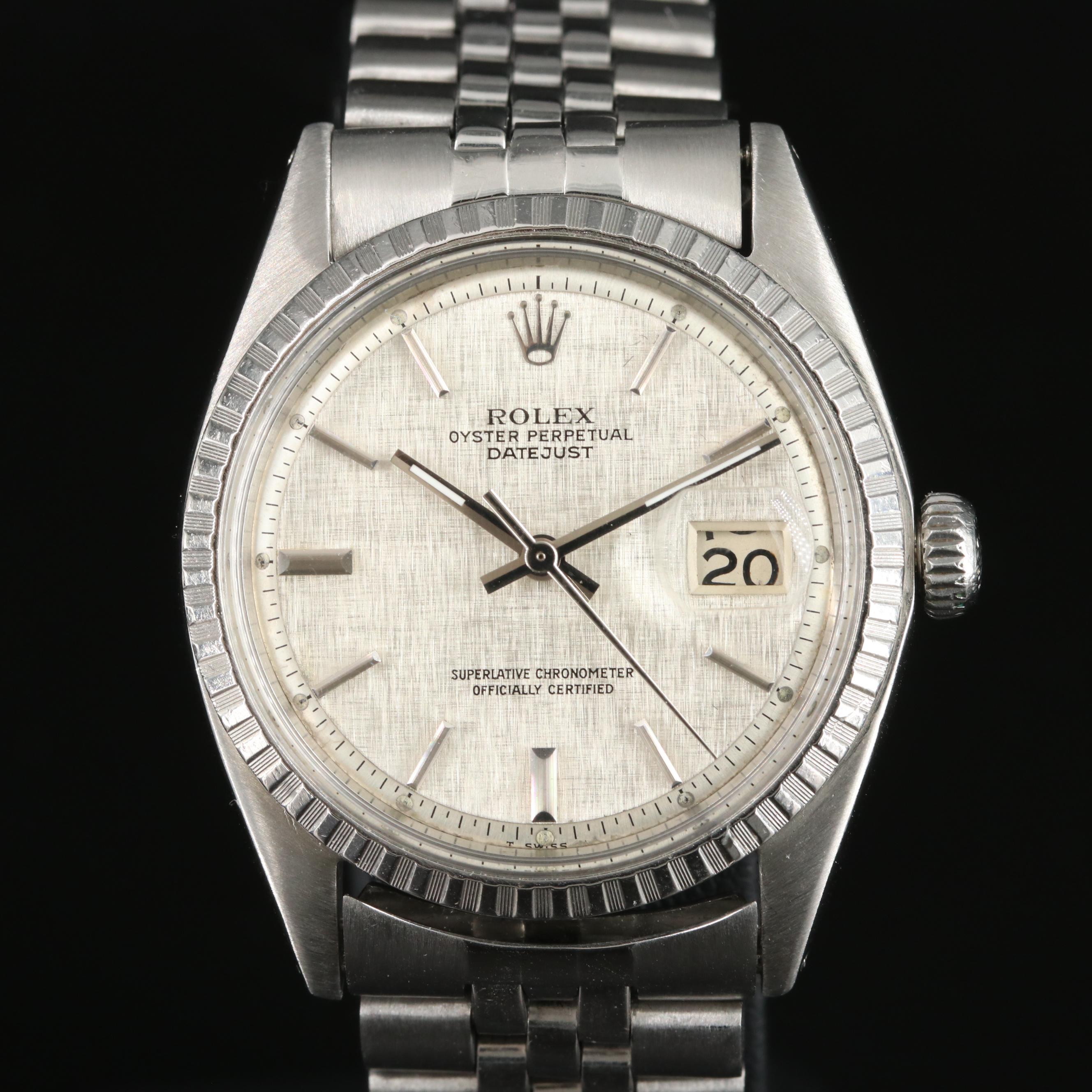 1966 Rolex Oyster Perpetual Datejust Stainless Steel Watch