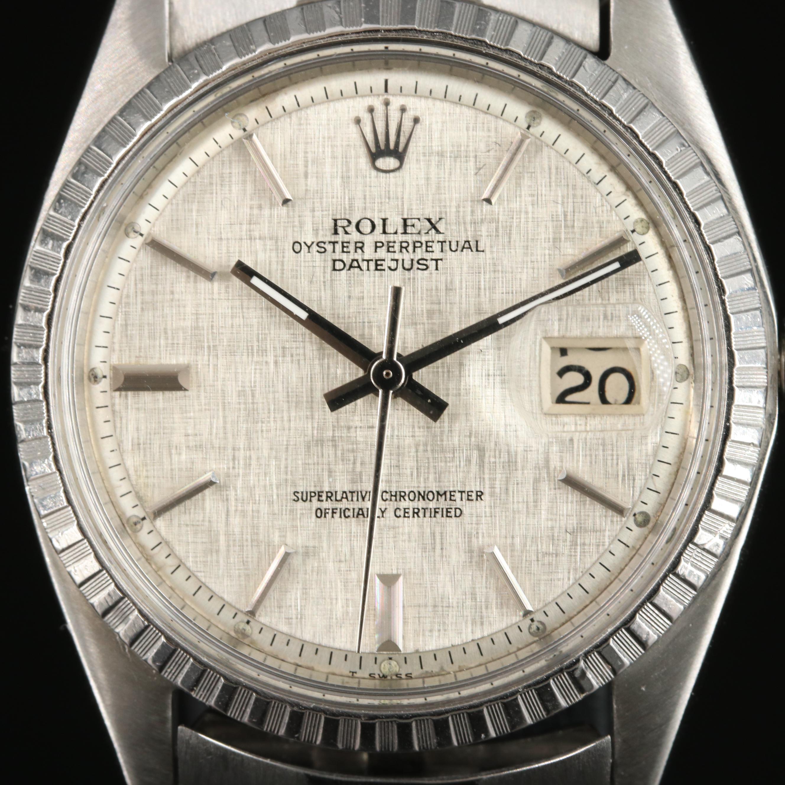 1966 Rolex Oyster Perpetual Datejust Stainless Steel Watch