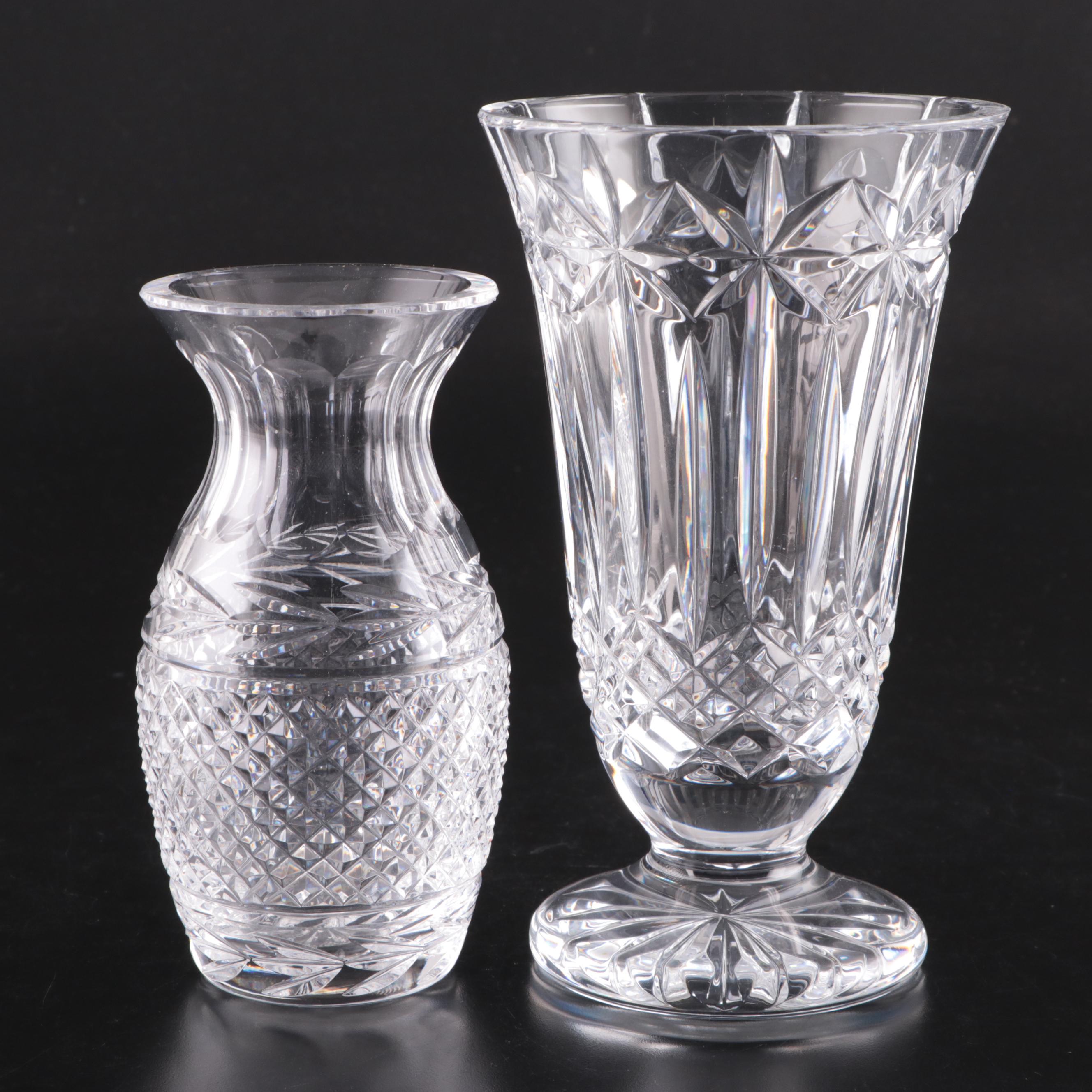 Waterford Crystal "Balmoral" and "Glandore" Vases Everything But The