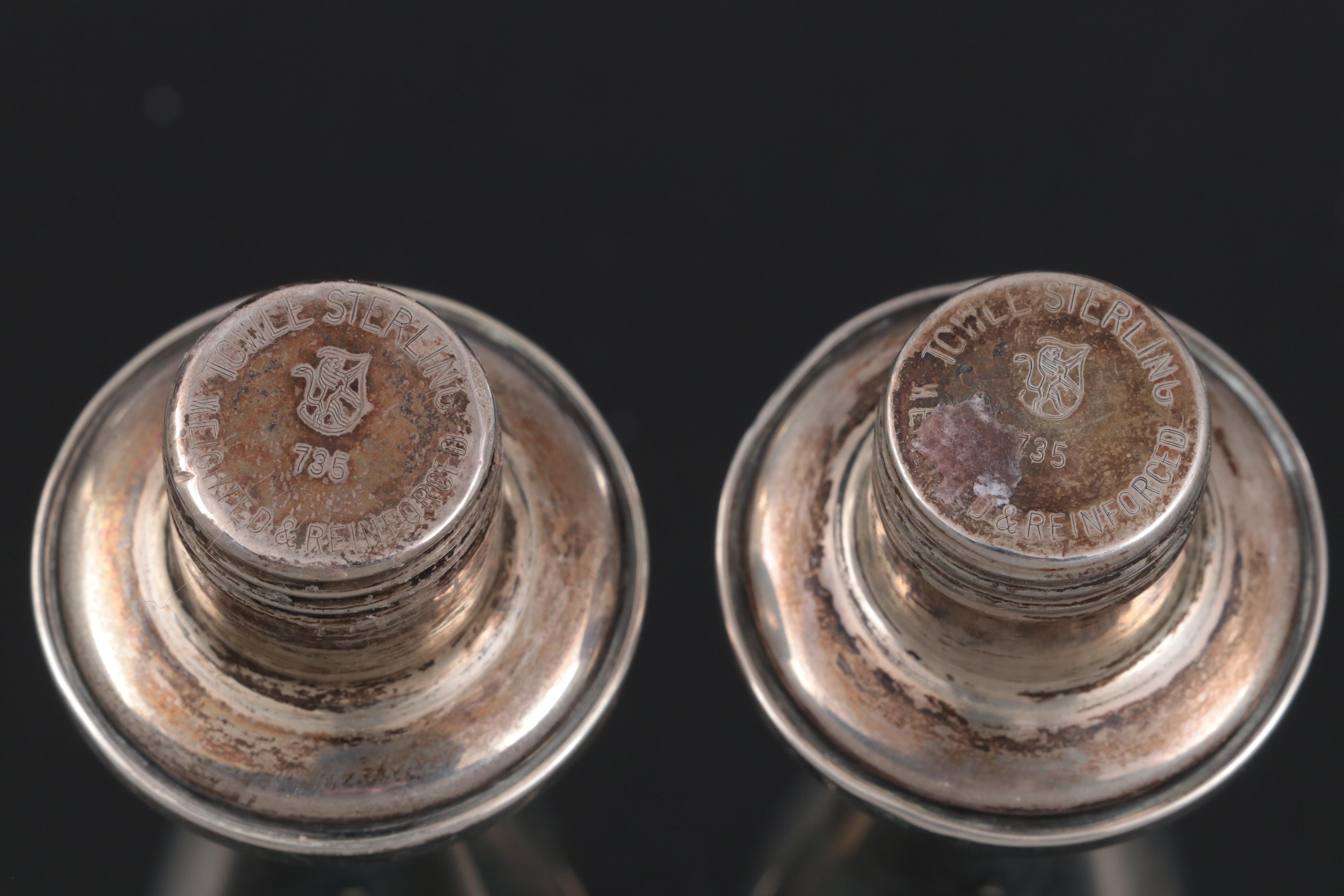 American Sterling Silver Candleholders and Table Accessories