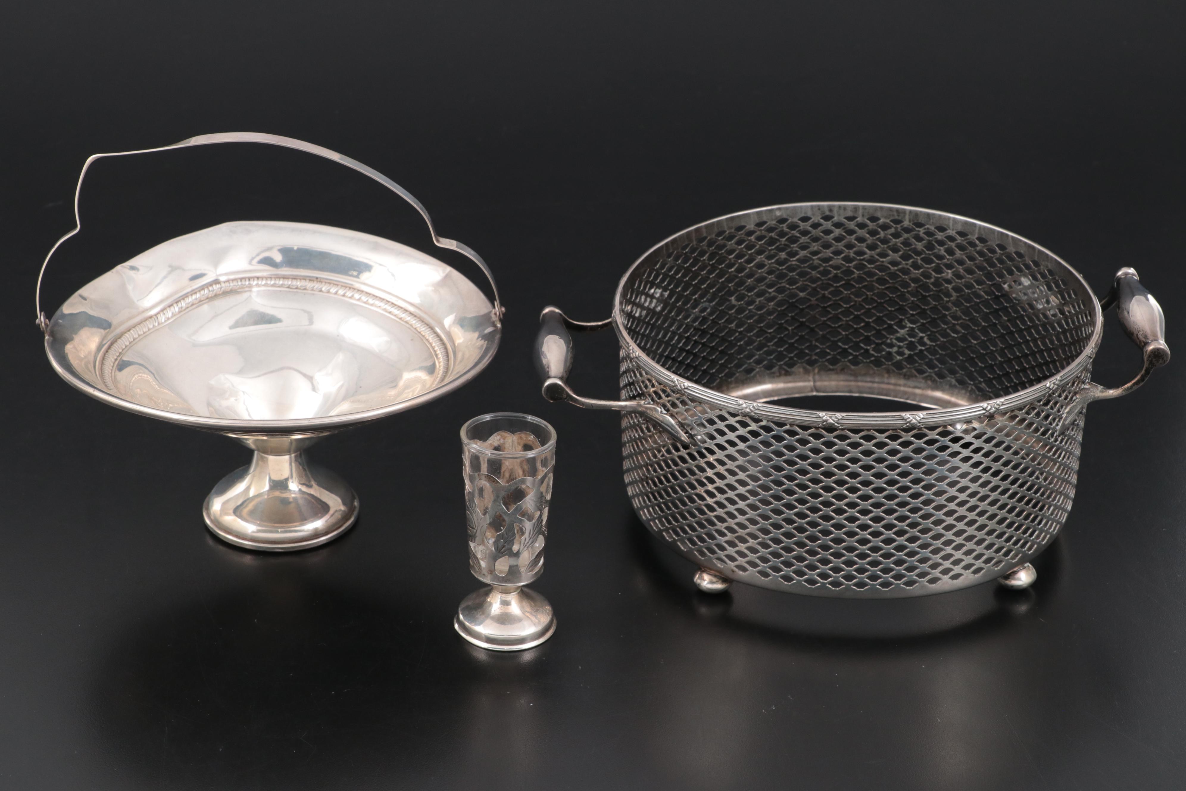 American Sterling Silver Candleholders and Table Accessories