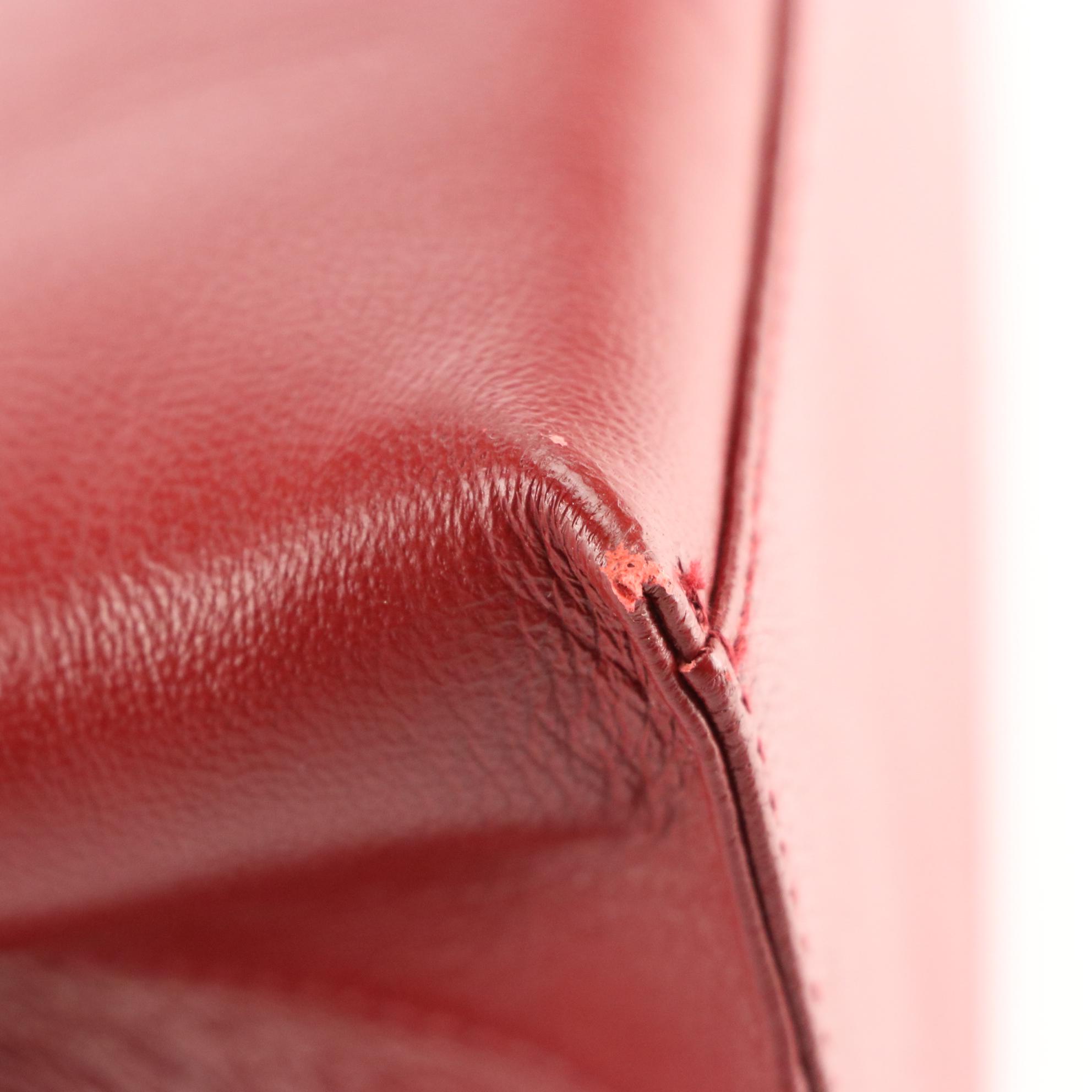 Donna Karan Red Nappa Leather Handbag on Chain