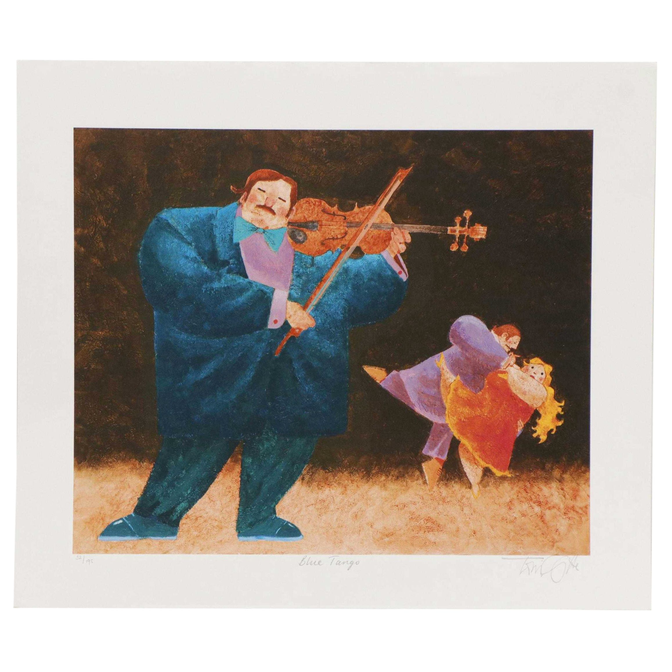 Toni Goffe Limited Edition Giclée "Blue Tango"