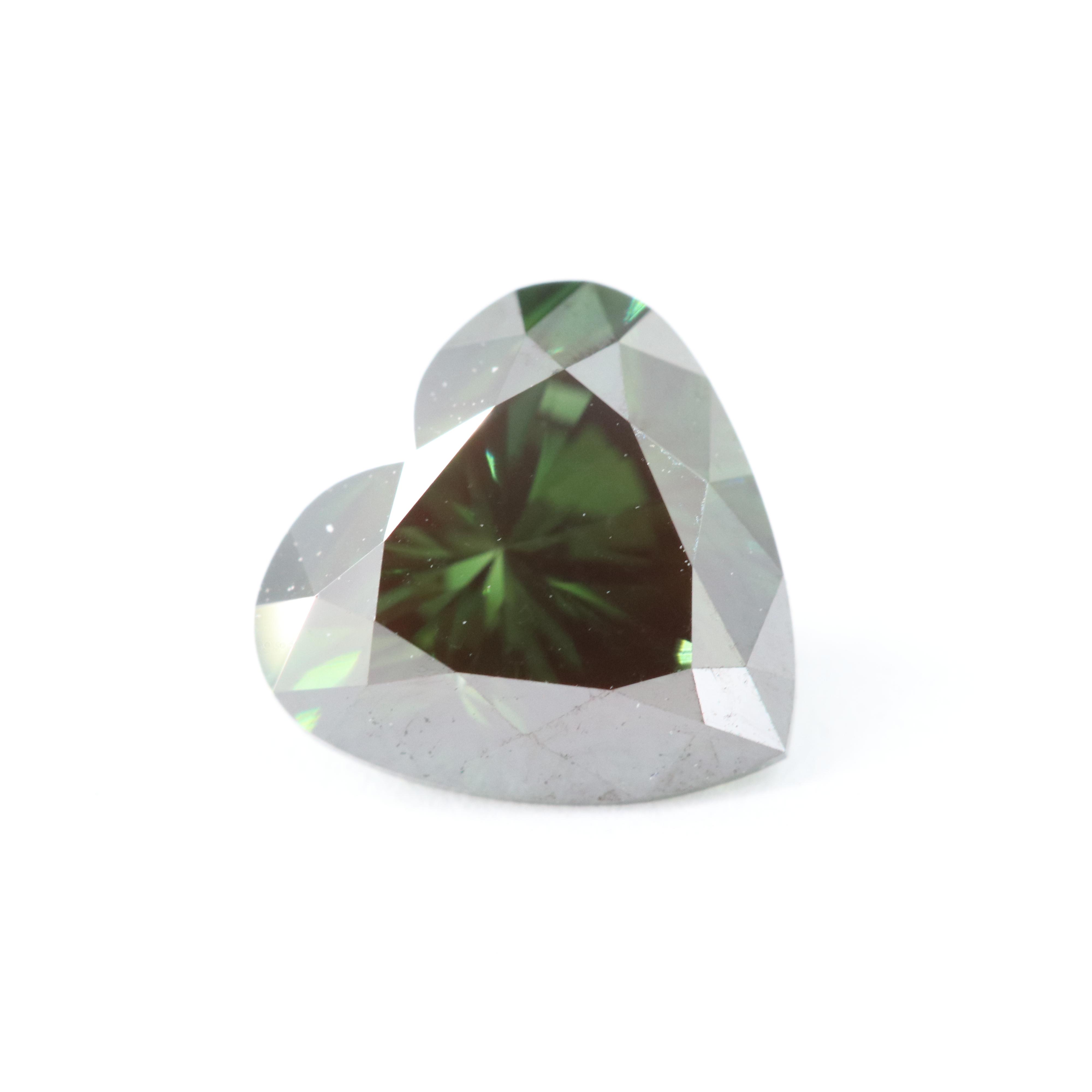 Loose 1.57 CT Fancy Dark Green Diamond
