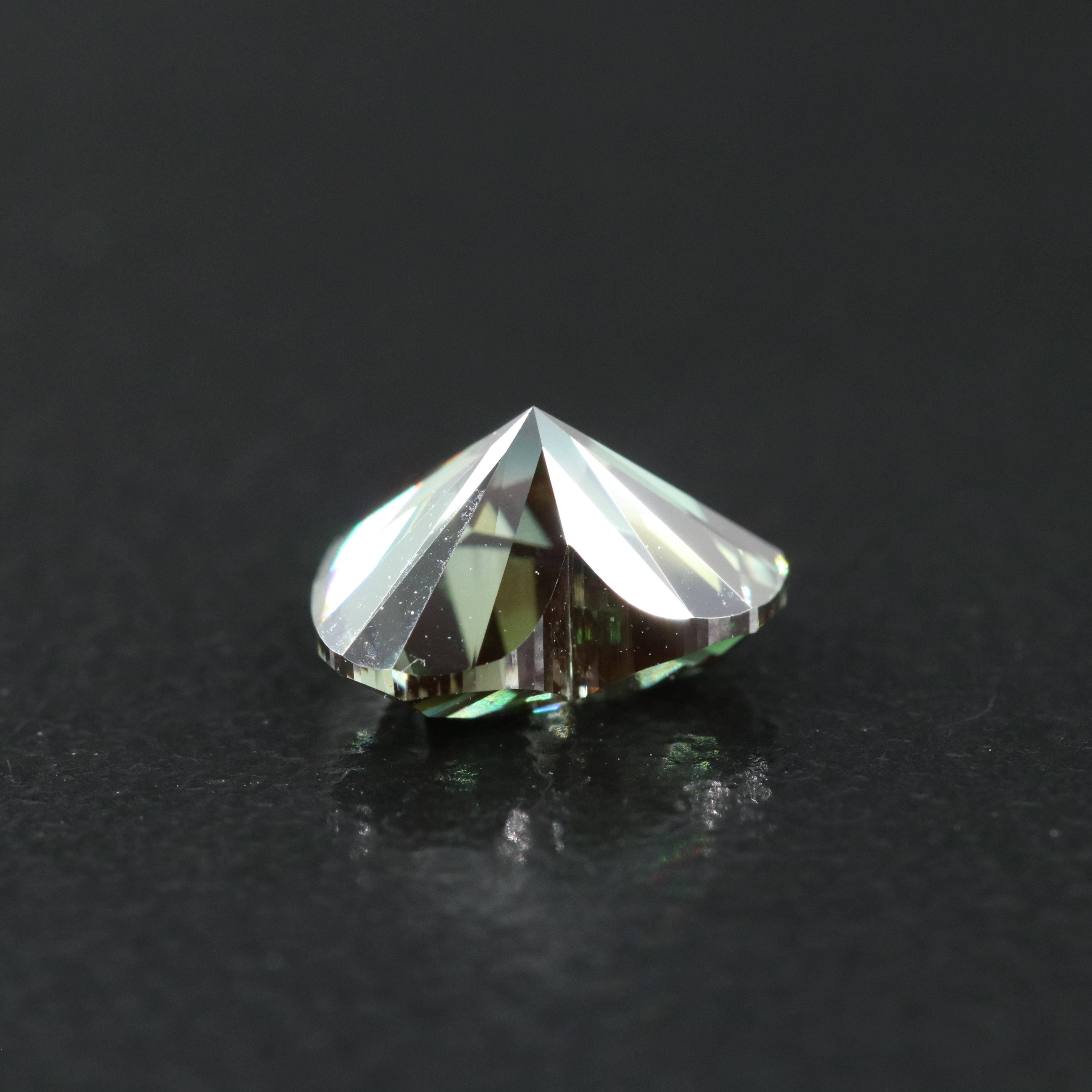 Loose 1.57 CT Fancy Dark Green Diamond