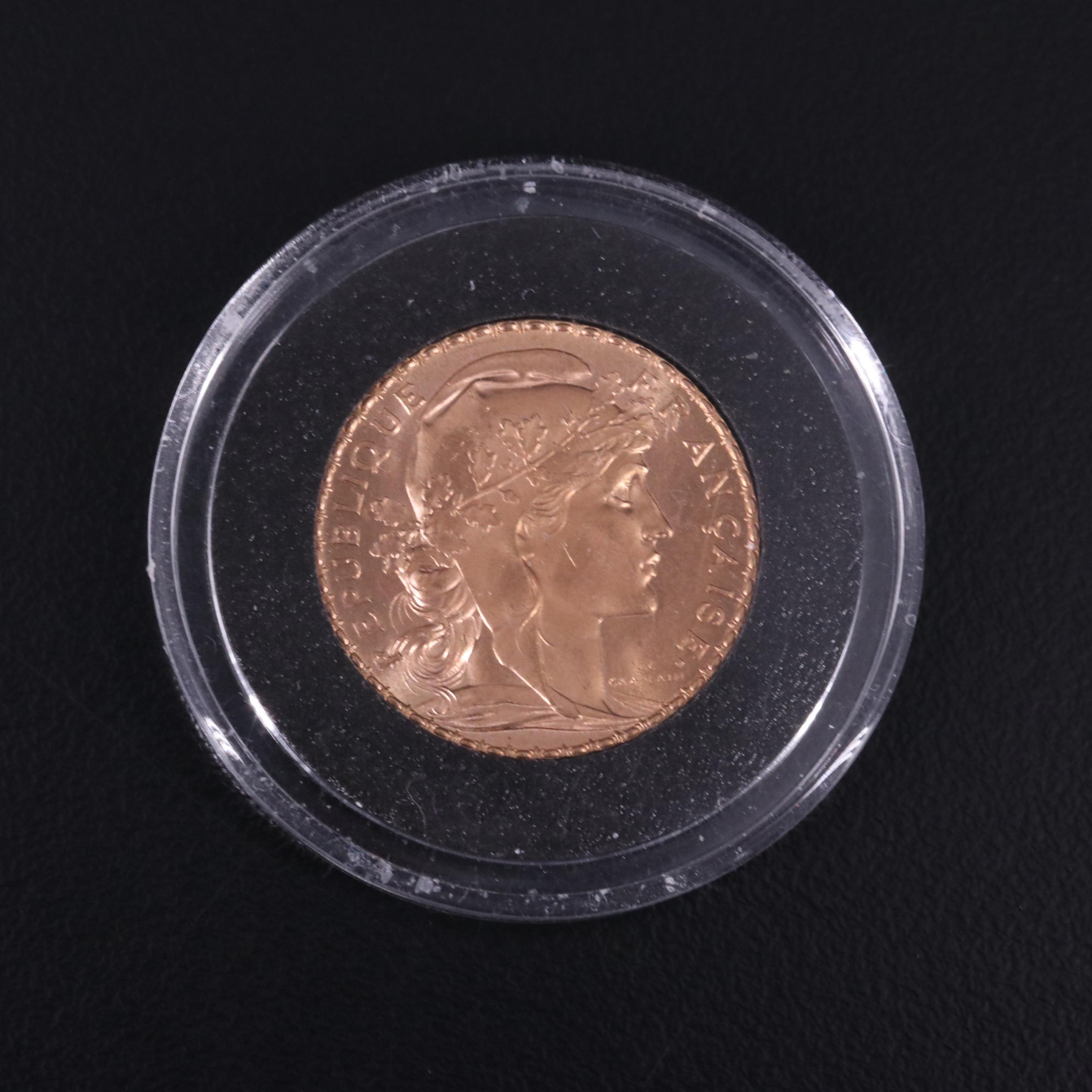 1908 France 20 Francs Gold Coin