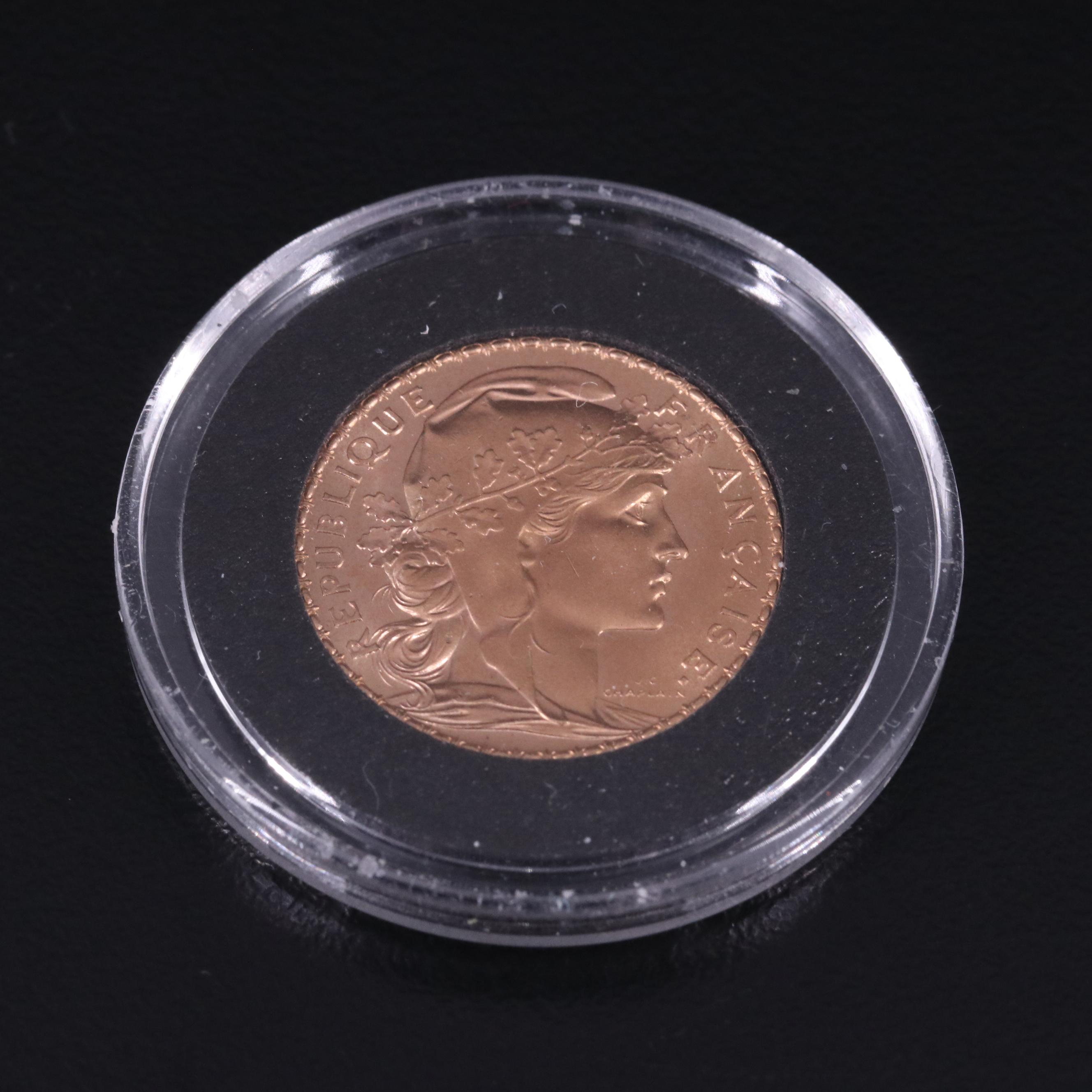 1908 France 20 Francs Gold Coin