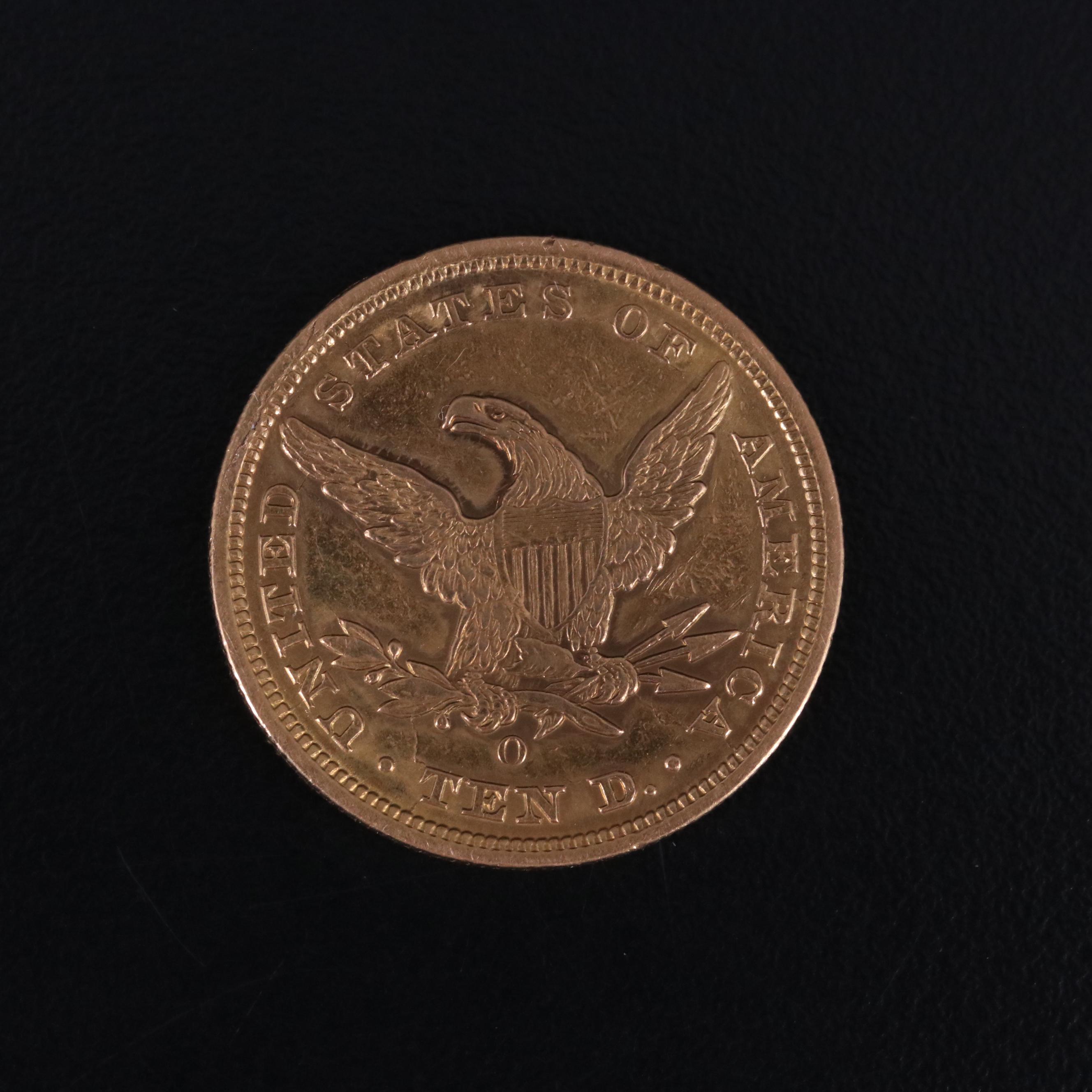 1847-O United States Ten Dollar Gold Coin