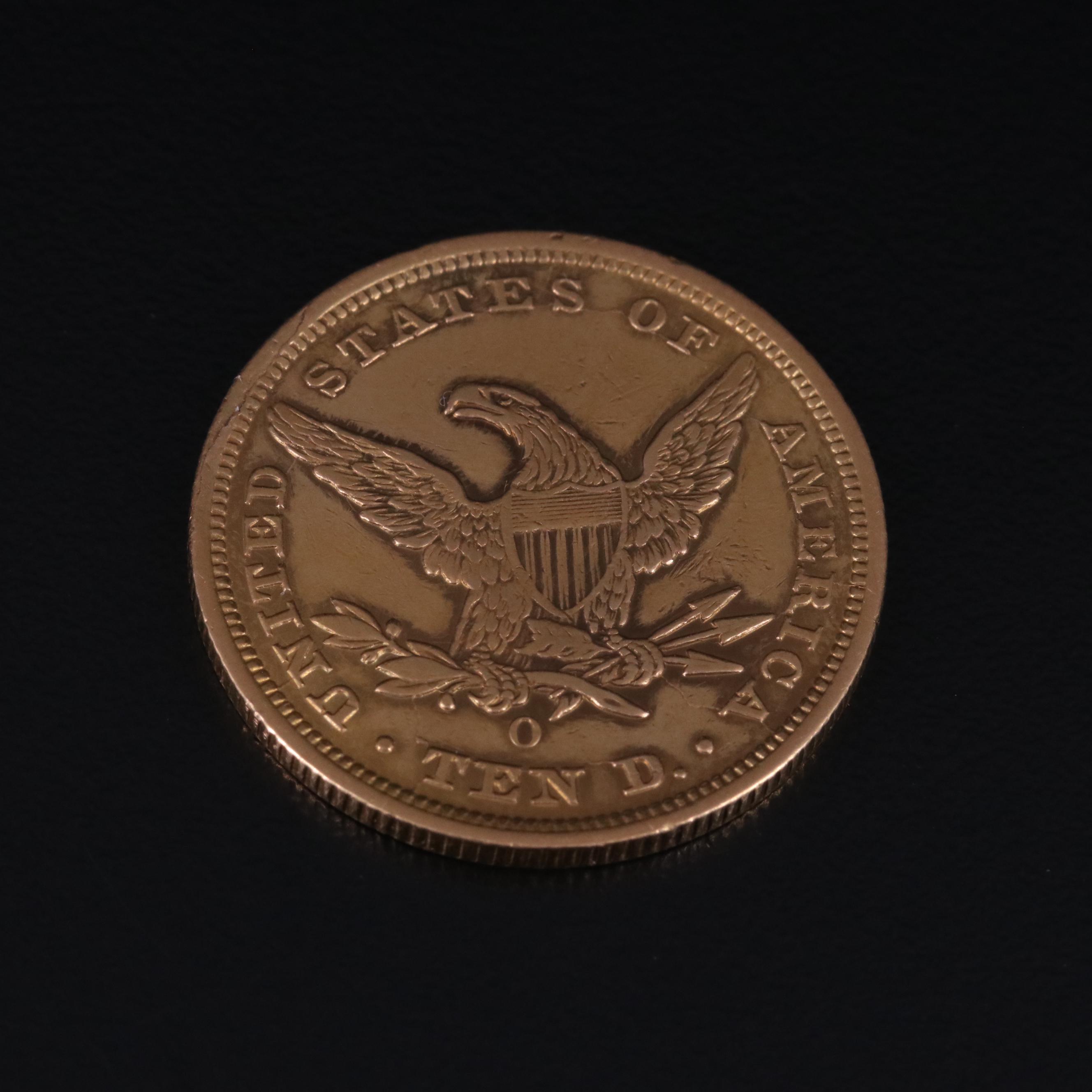 1847-O United States Ten Dollar Gold Coin