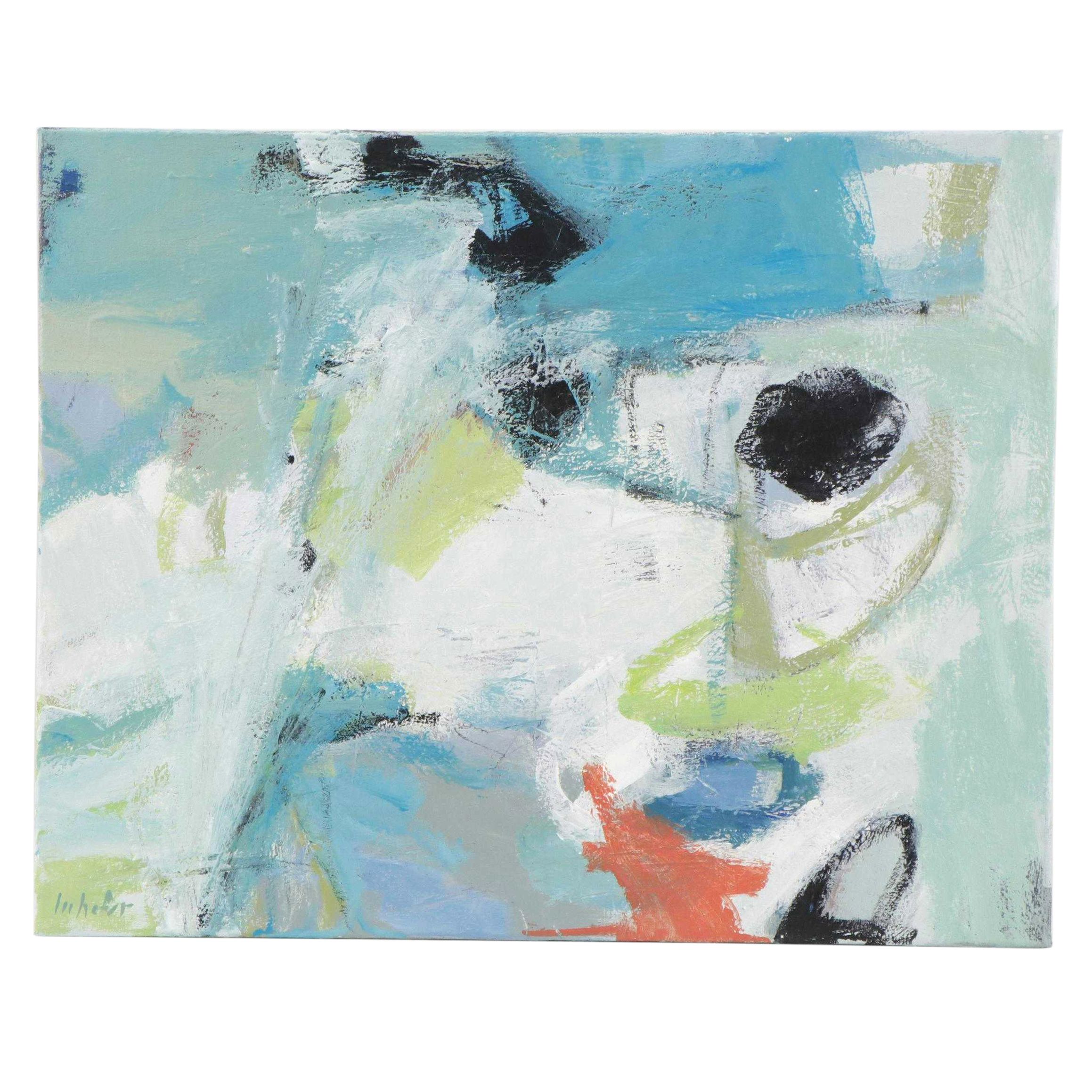 Lee Hafer Abstract Acrylic Painting, 21st Century