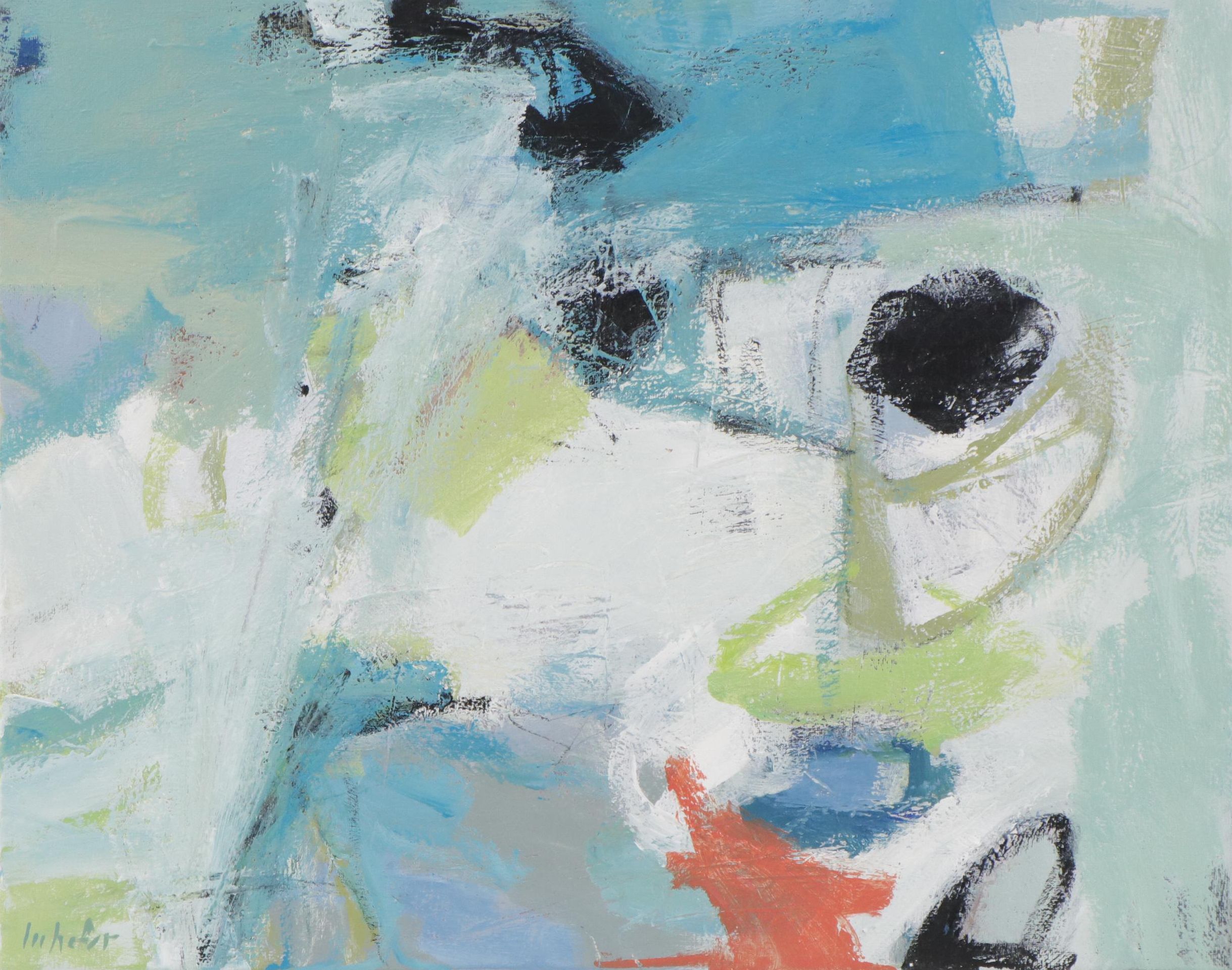 Lee Hafer Abstract Acrylic Painting, 21st Century