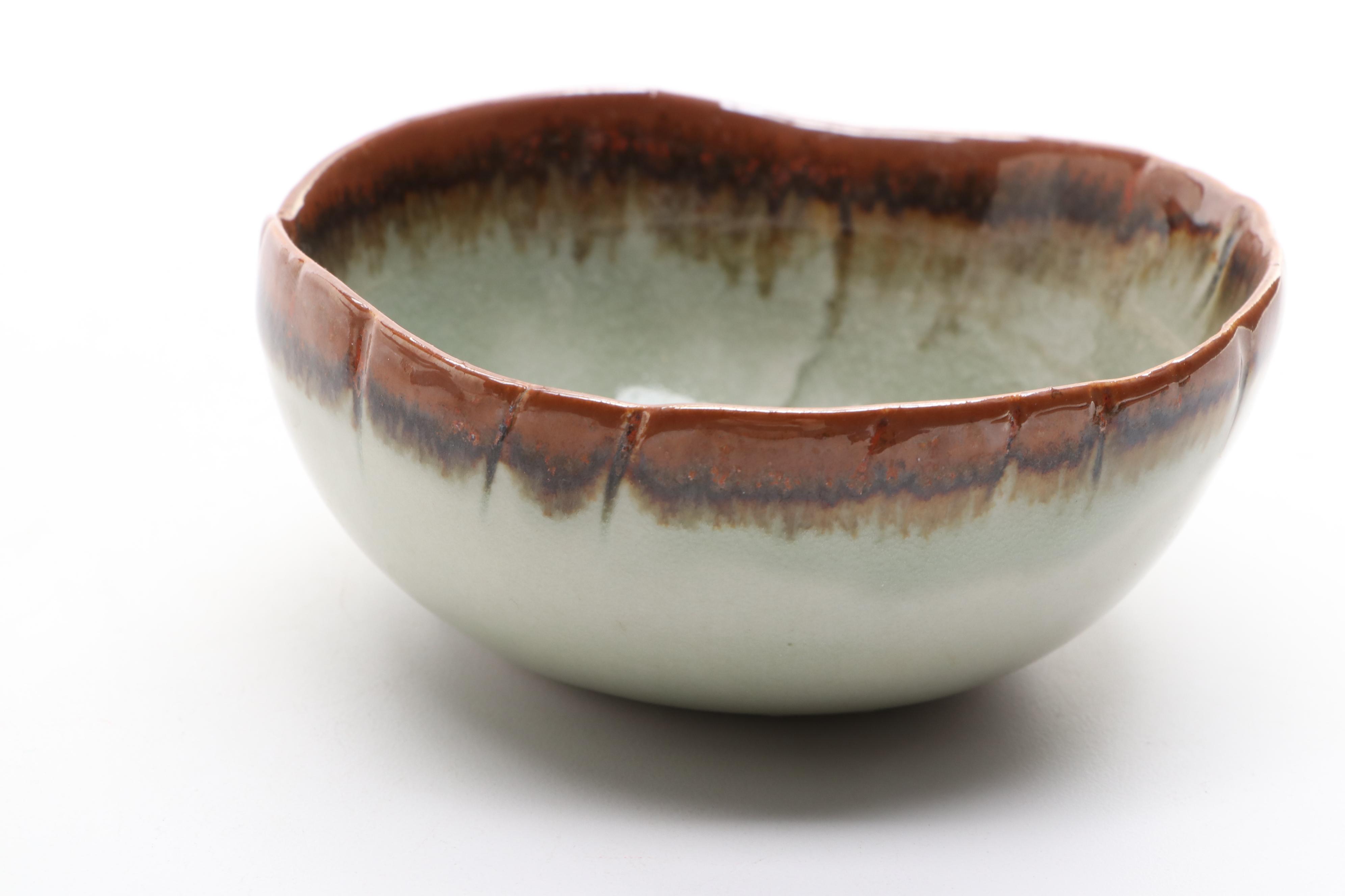 Simeonie Kavik Aventurine Hawk Figurine with Ceramic Bowl and Wall Hanging