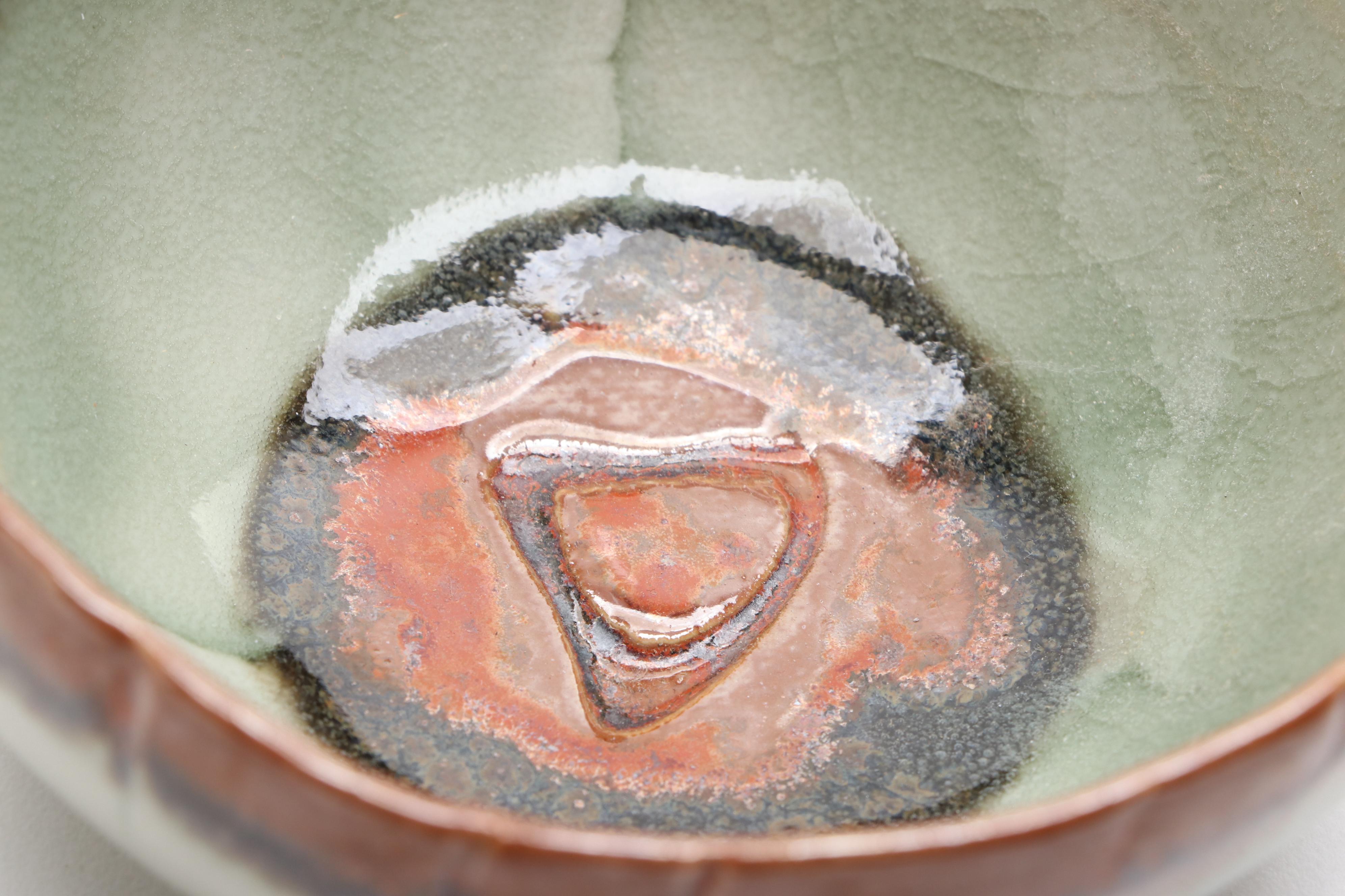 Simeonie Kavik Aventurine Hawk Figurine with Ceramic Bowl and Wall Hanging