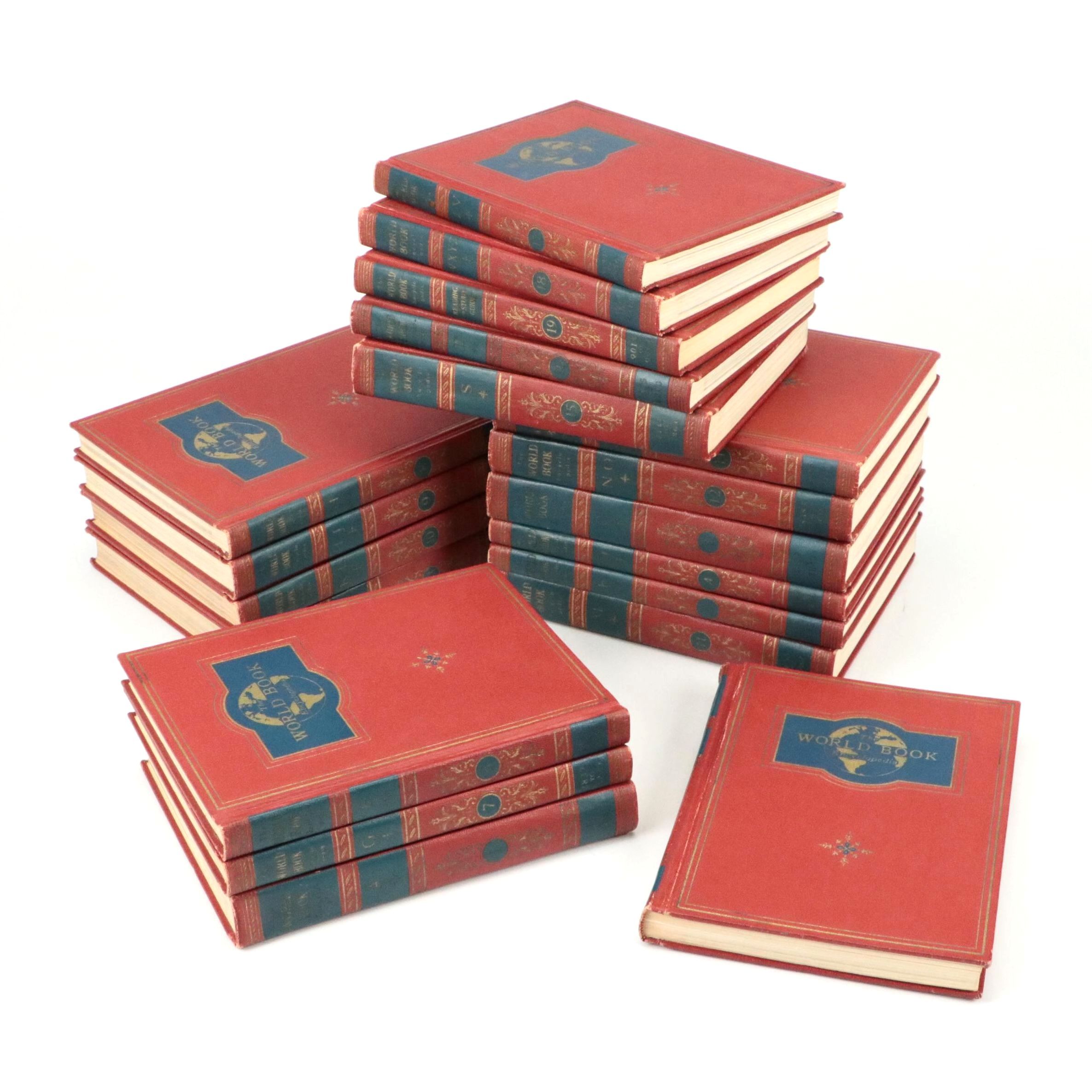 "The World Book Encyclopedia" Eighteen-Volume Set with Supplement