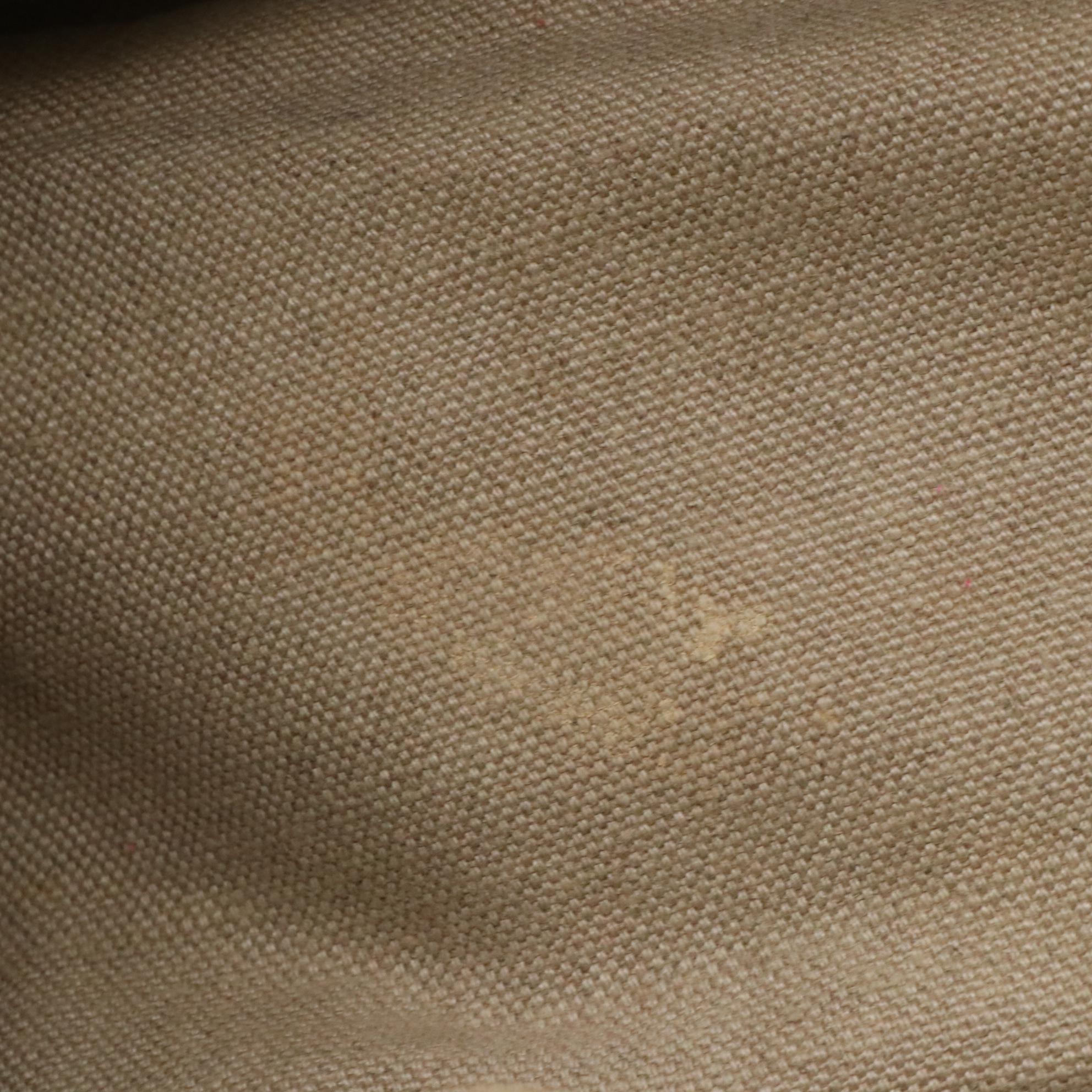 Prada Striped Canvas Tote Bag