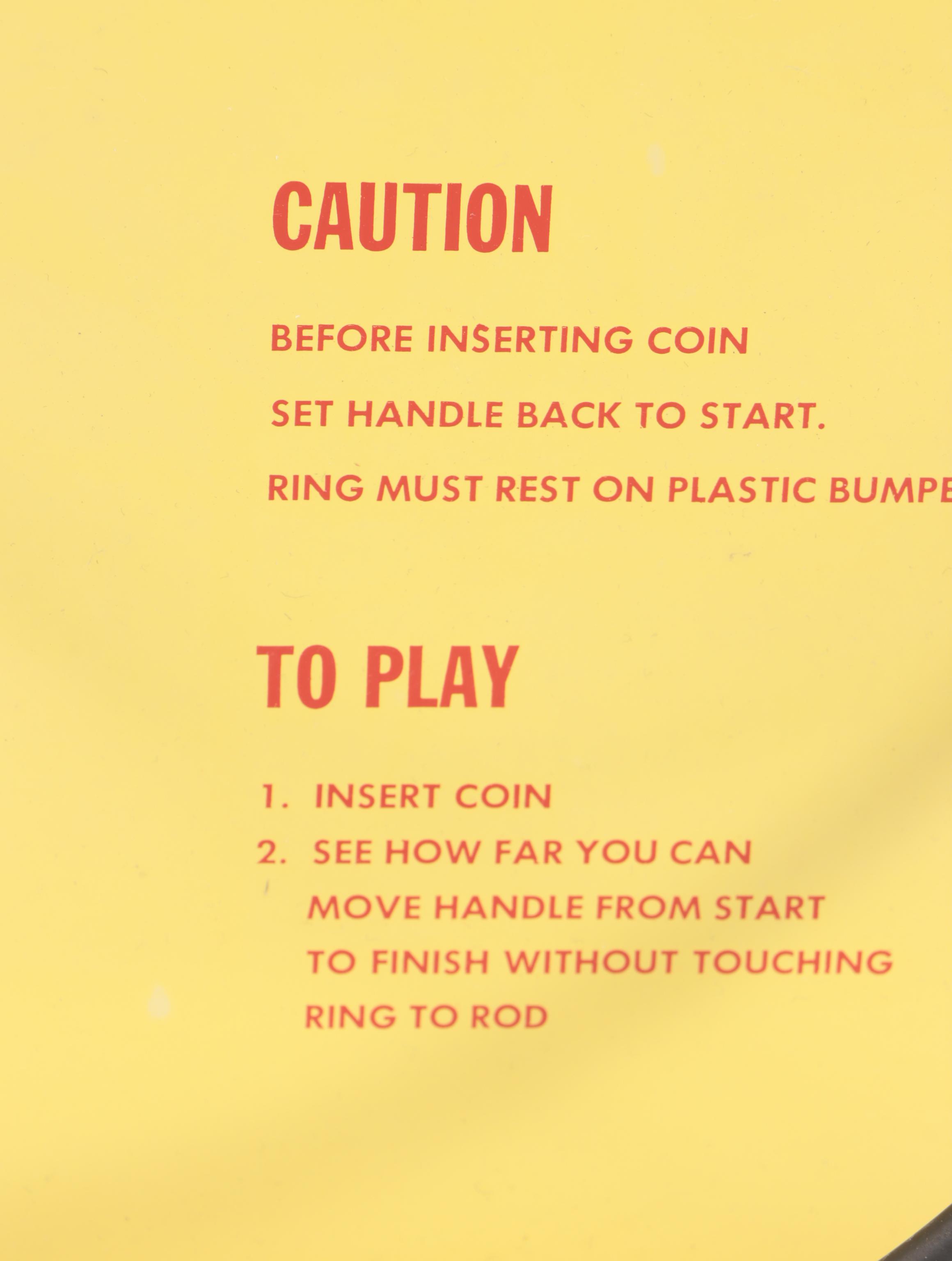 Teeter Meter Metal Table Top Arcade Game