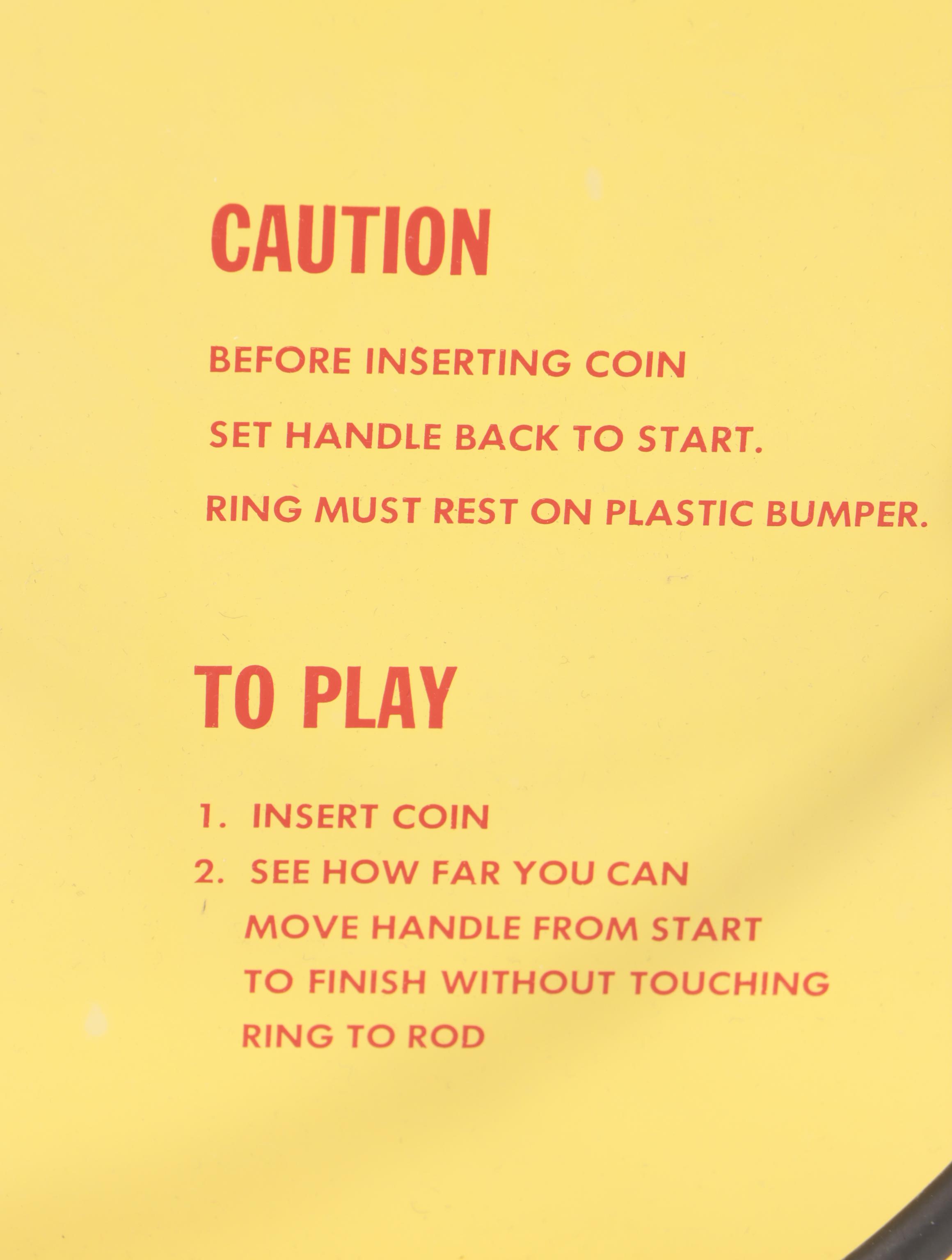 Teeter Meter Metal Table Top Arcade Game