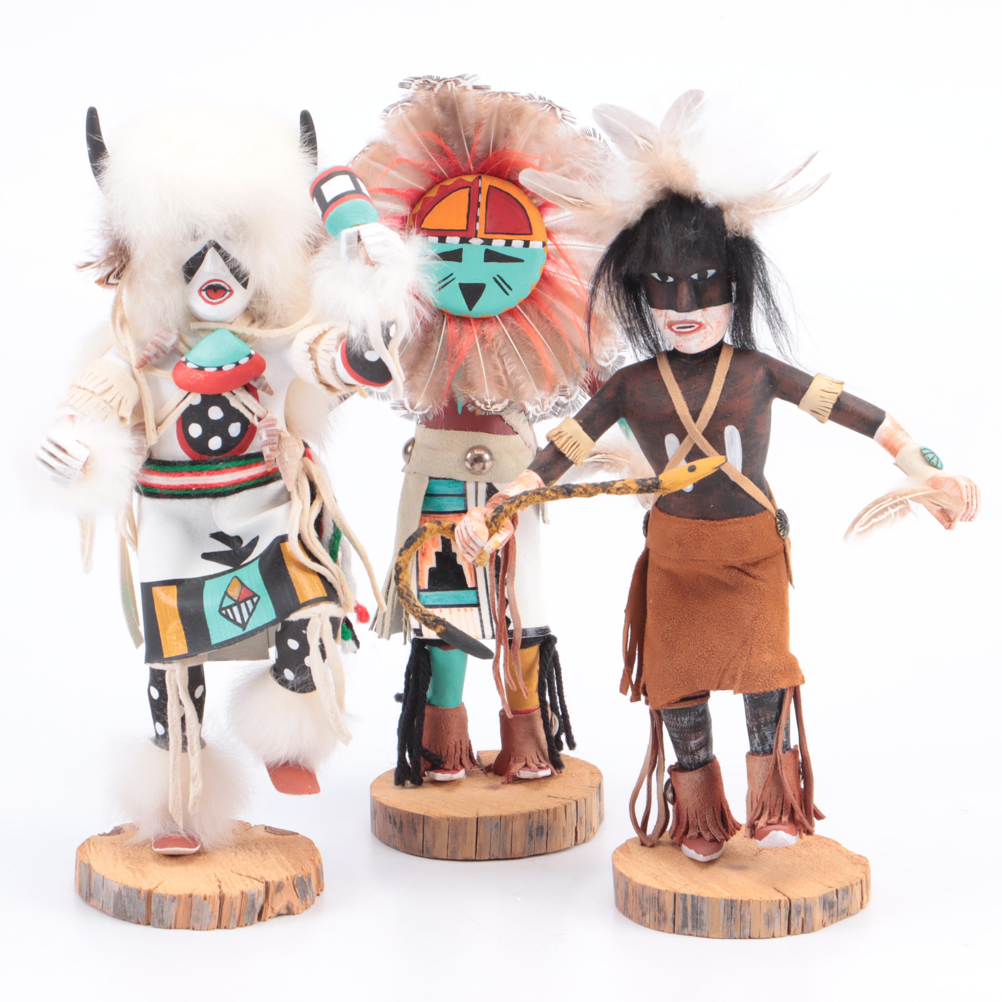 K. Largo Tawa "Sun", "Snake Dancer" With "White Buffalo" Kachinas
