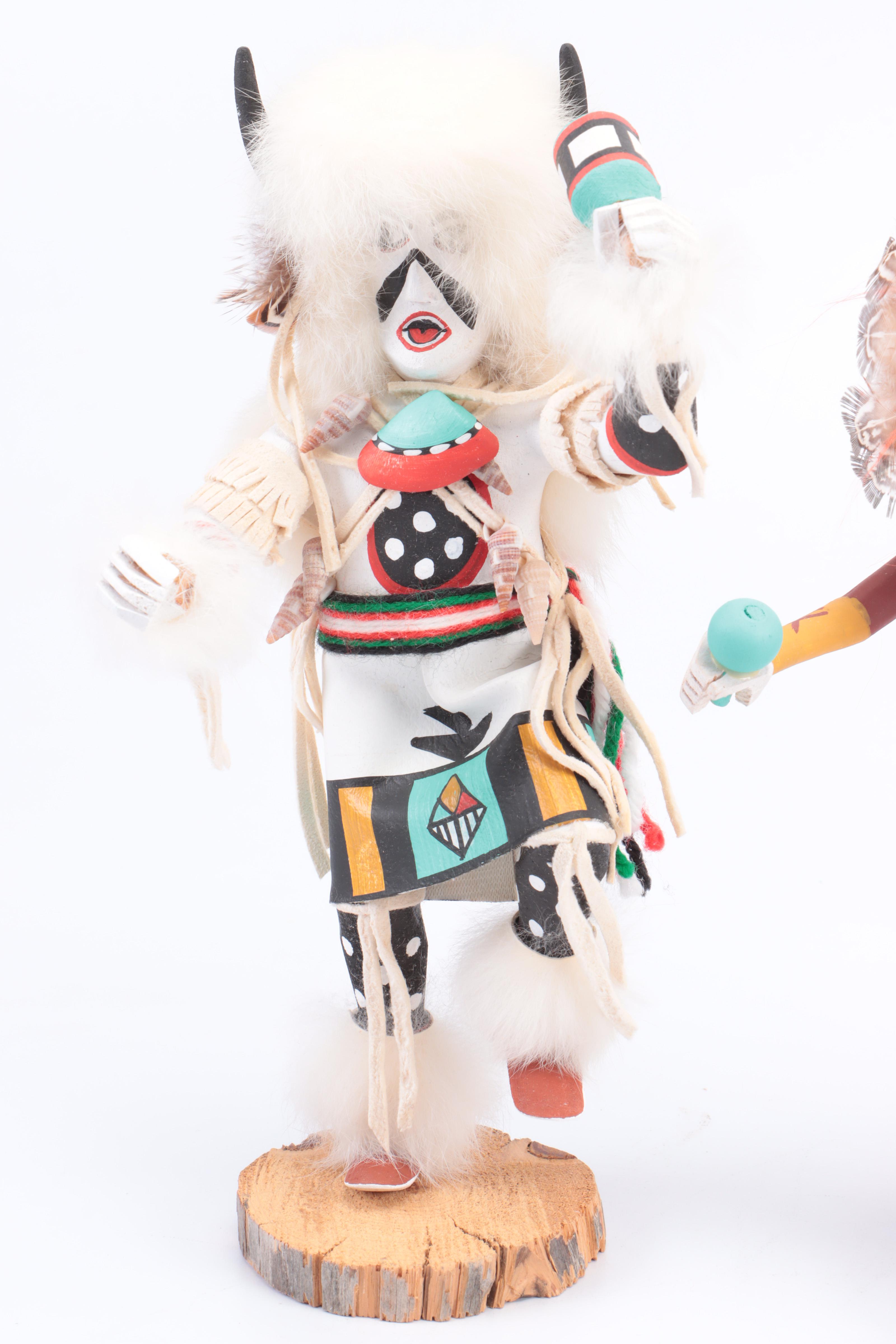 K. Largo Tawa "Sun", "Snake Dancer" With "White Buffalo" Kachinas