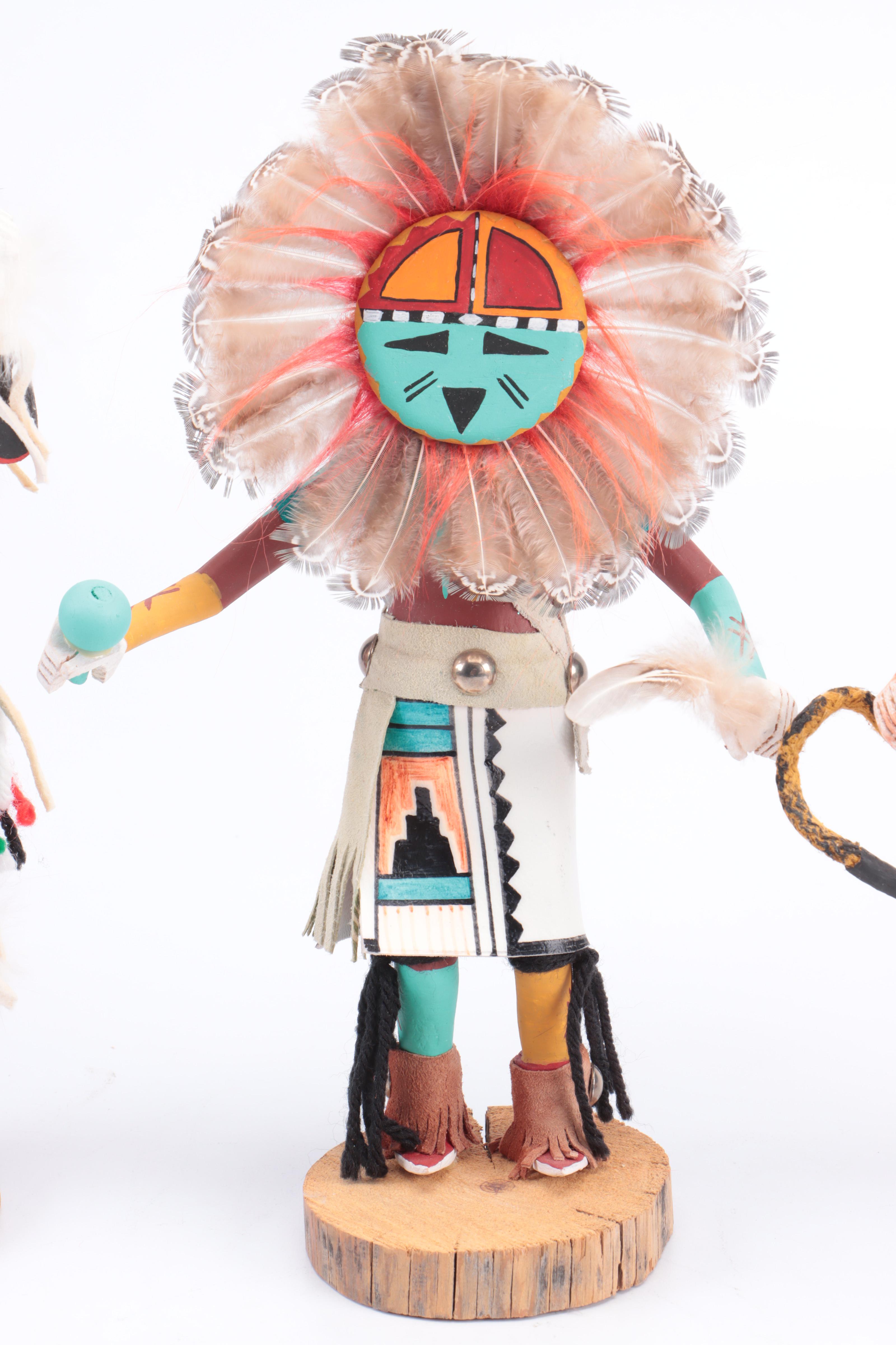 K. Largo Tawa "Sun", "Snake Dancer" With "White Buffalo" Kachinas