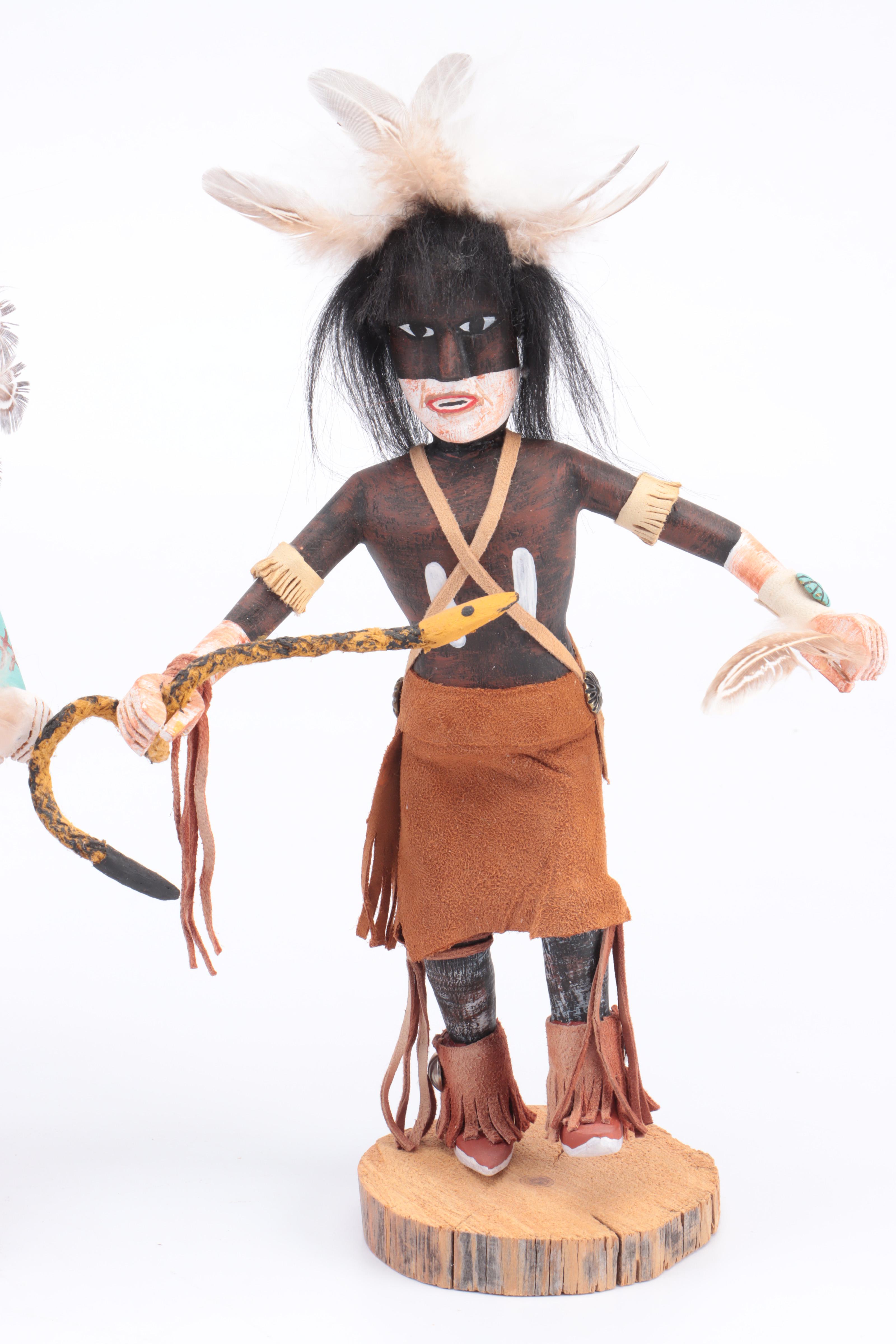 K. Largo Tawa "Sun", "Snake Dancer" With "White Buffalo" Kachinas