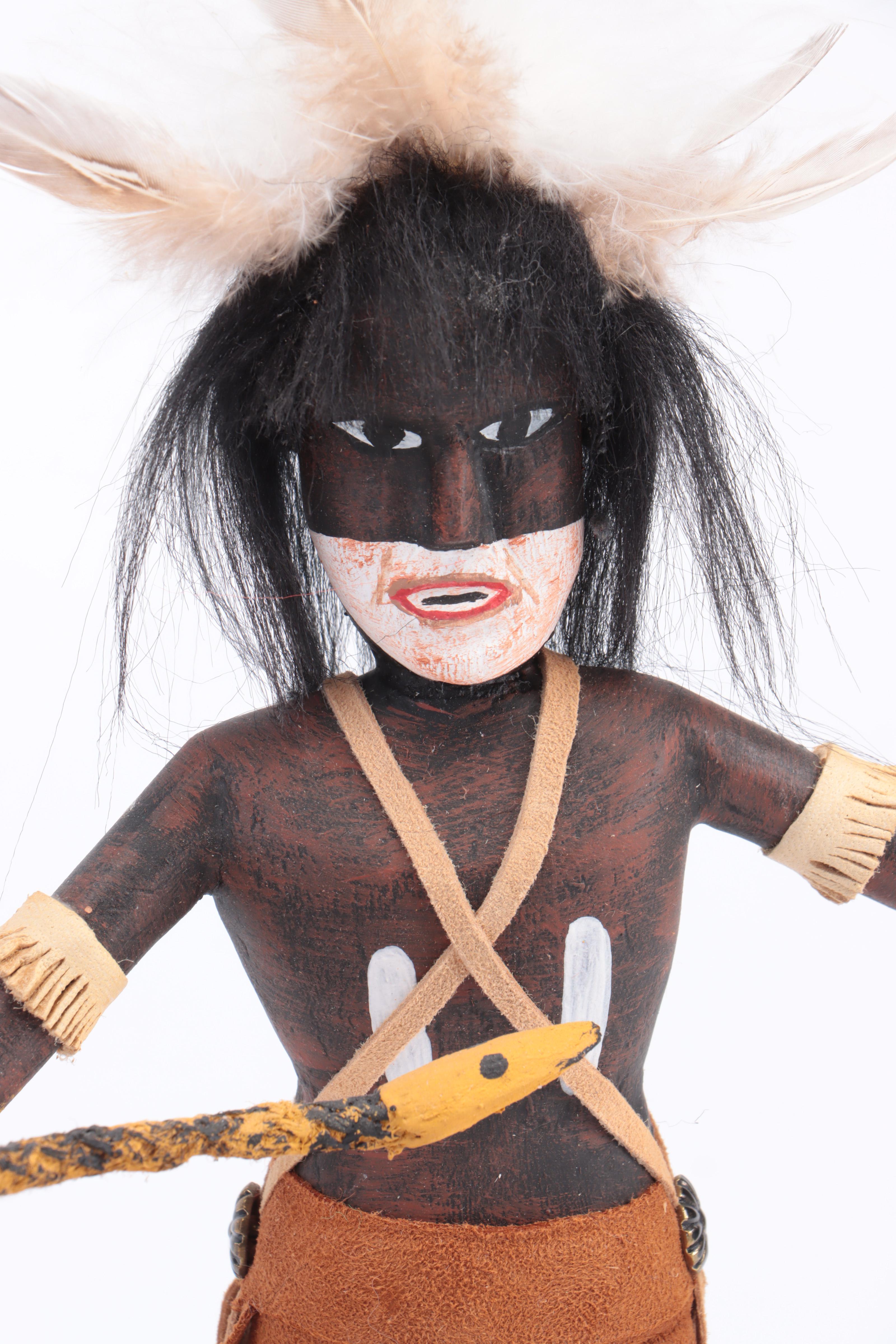 K. Largo Tawa "Sun", "Snake Dancer" With "White Buffalo" Kachinas