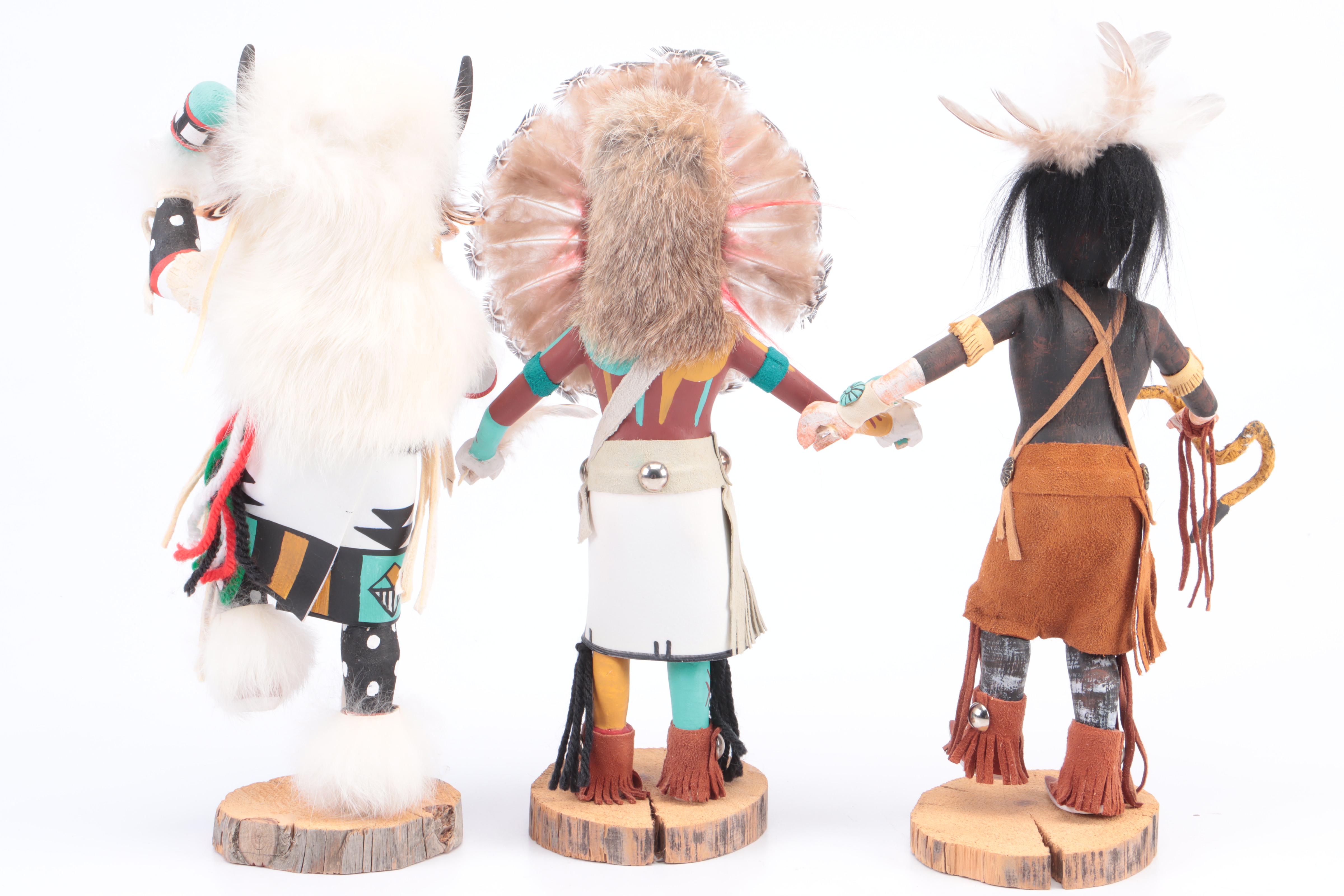 K. Largo Tawa "Sun", "Snake Dancer" With "White Buffalo" Kachinas