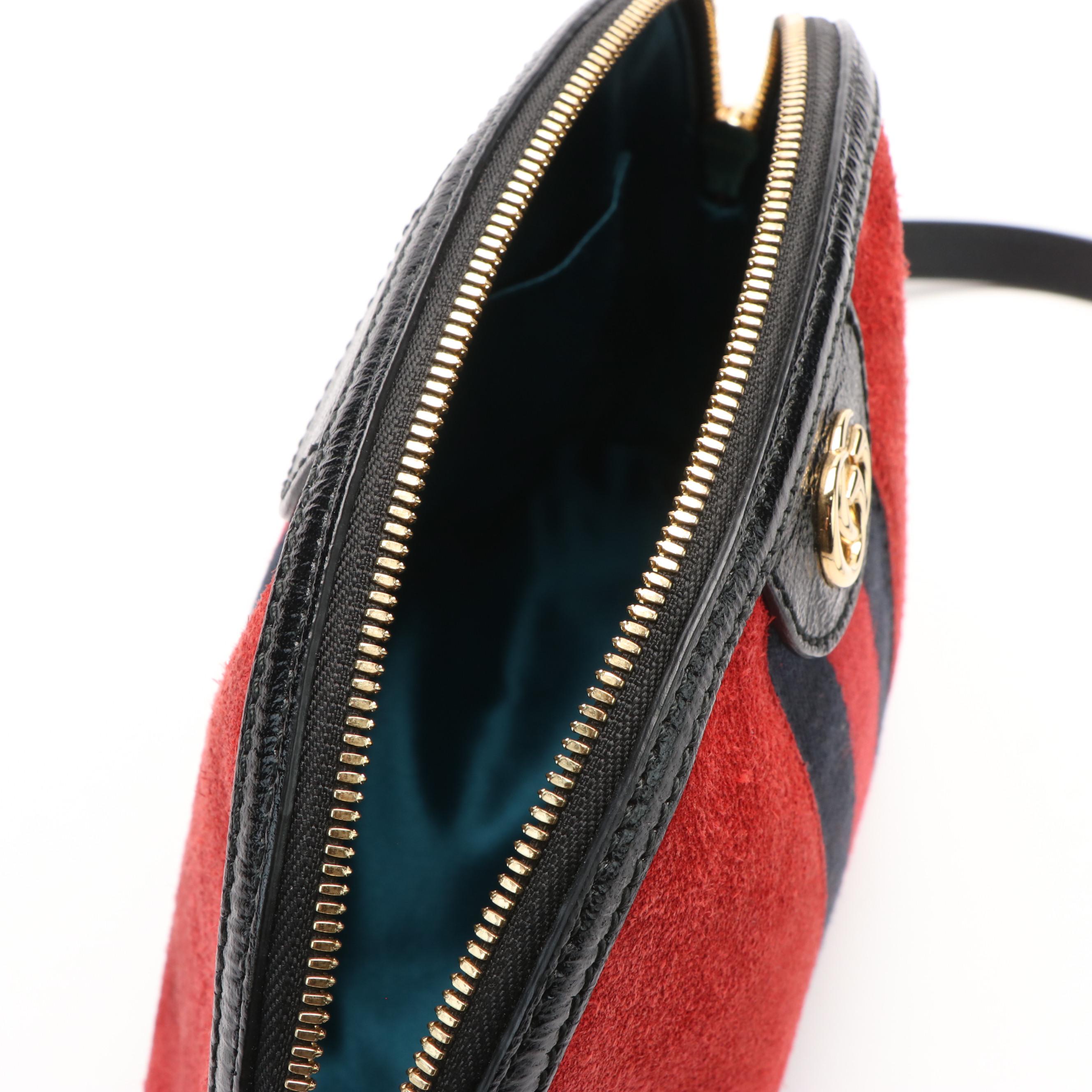 Gucci Ophidia Suede Dome Shoulder Bag