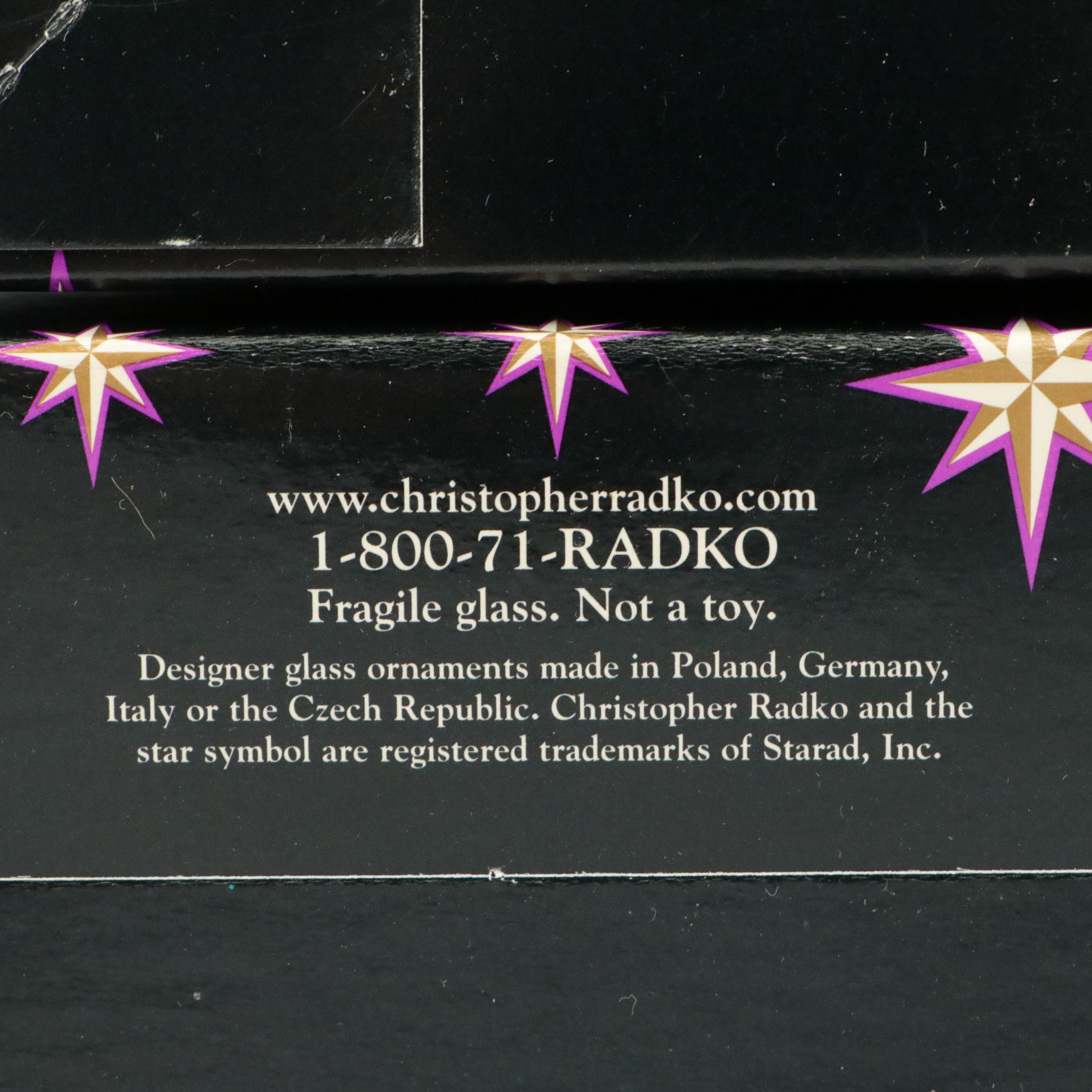 Christopher Radko Halloween and Easter Glass Christmas Ornaments