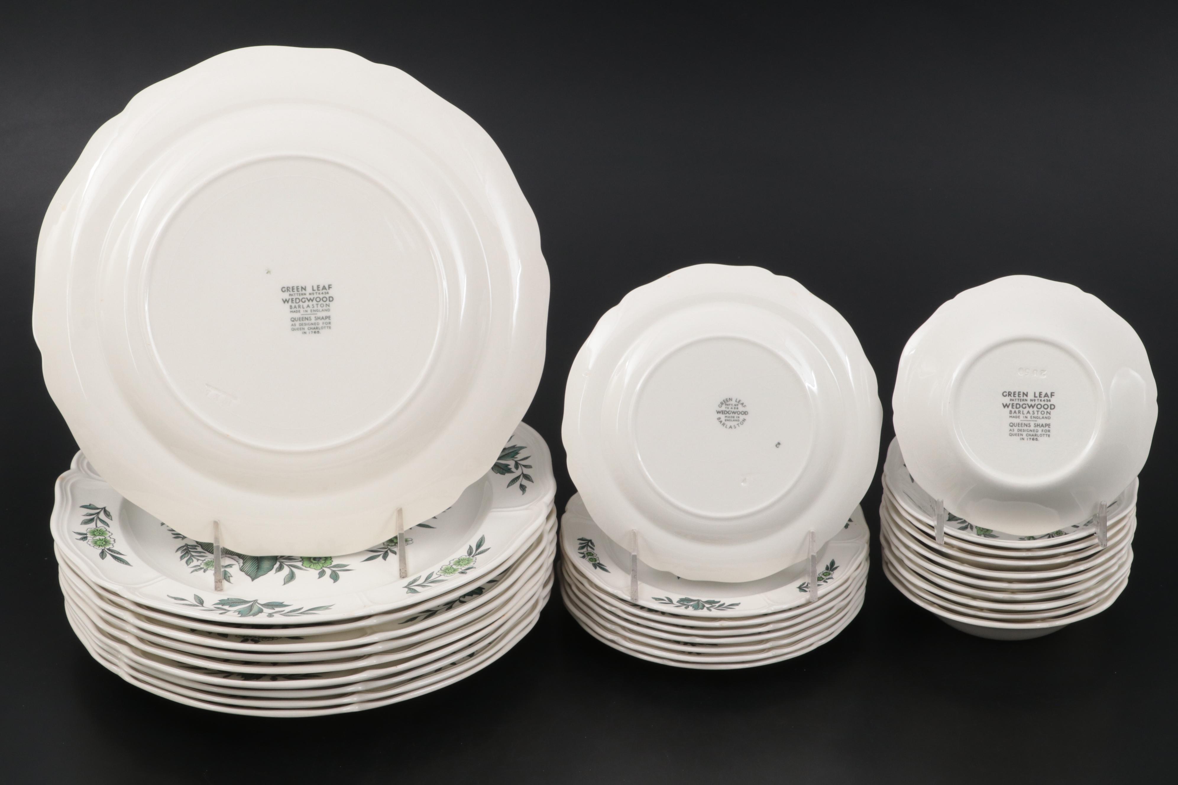 Wedgwood "Green Leaf" Dinnerware, 1949-1957