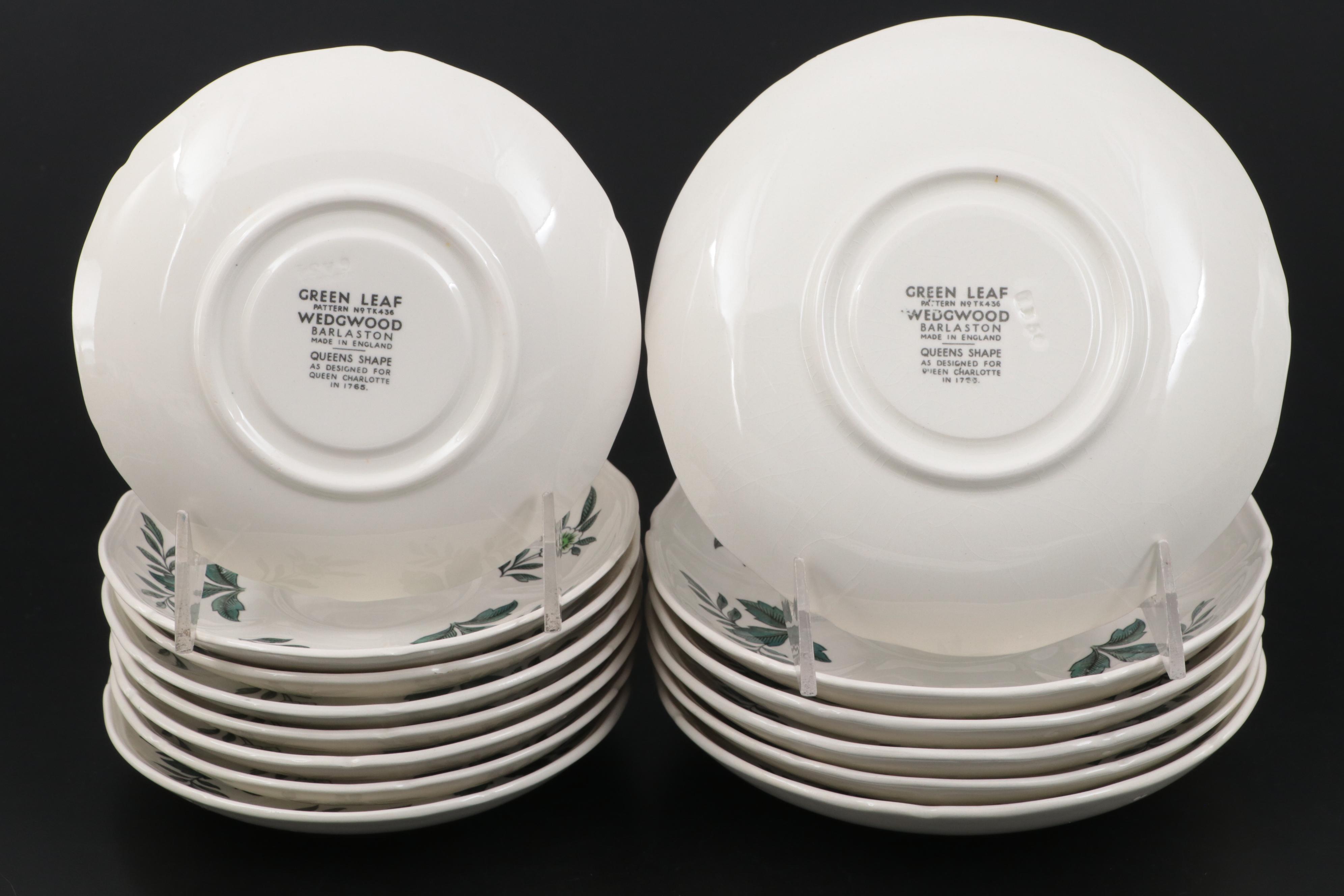 Wedgwood "Green Leaf" Dinnerware, 1949-1957