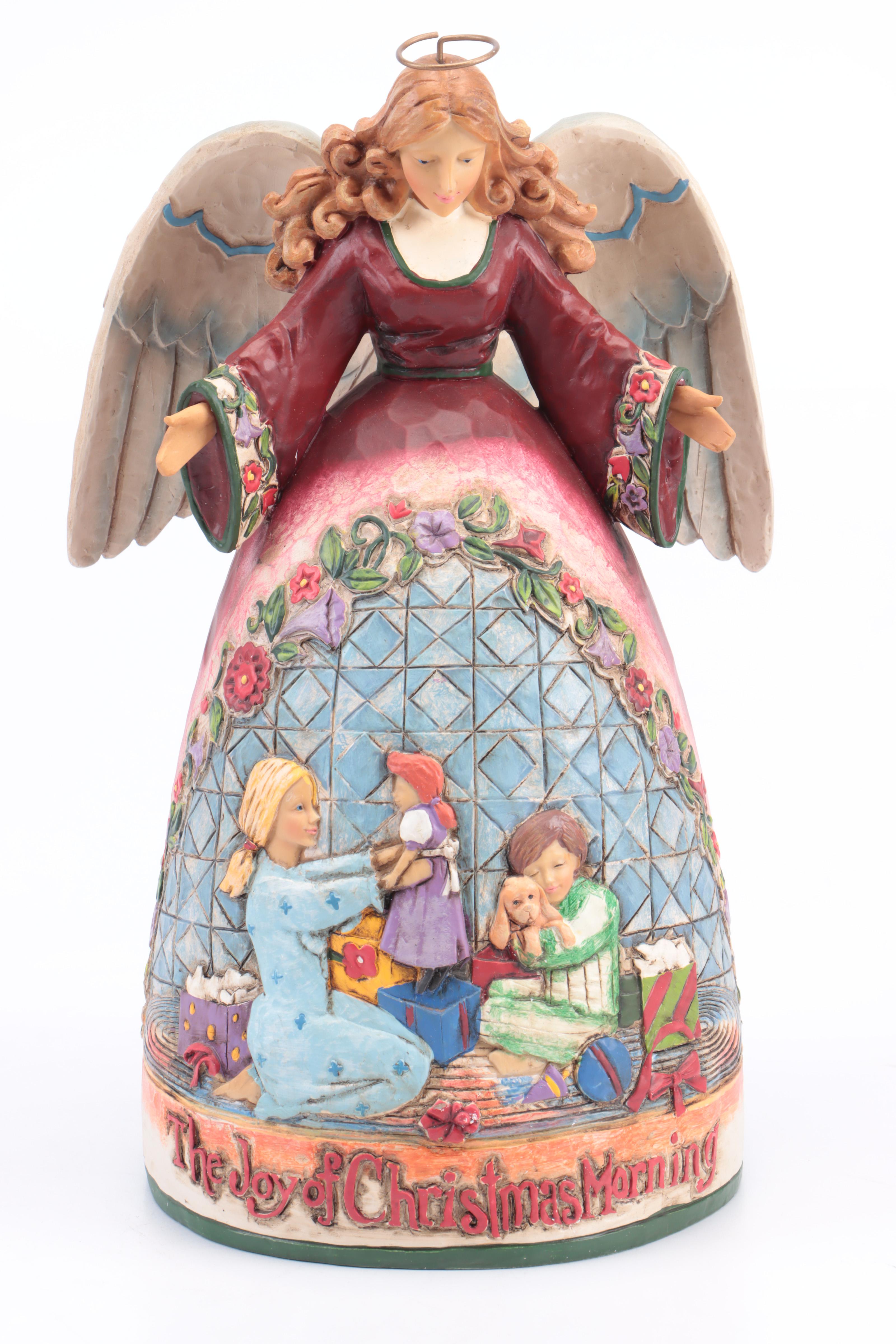 Jim Shore Snowman Musical Figurine with Other Jim Shore Holiday Figurines