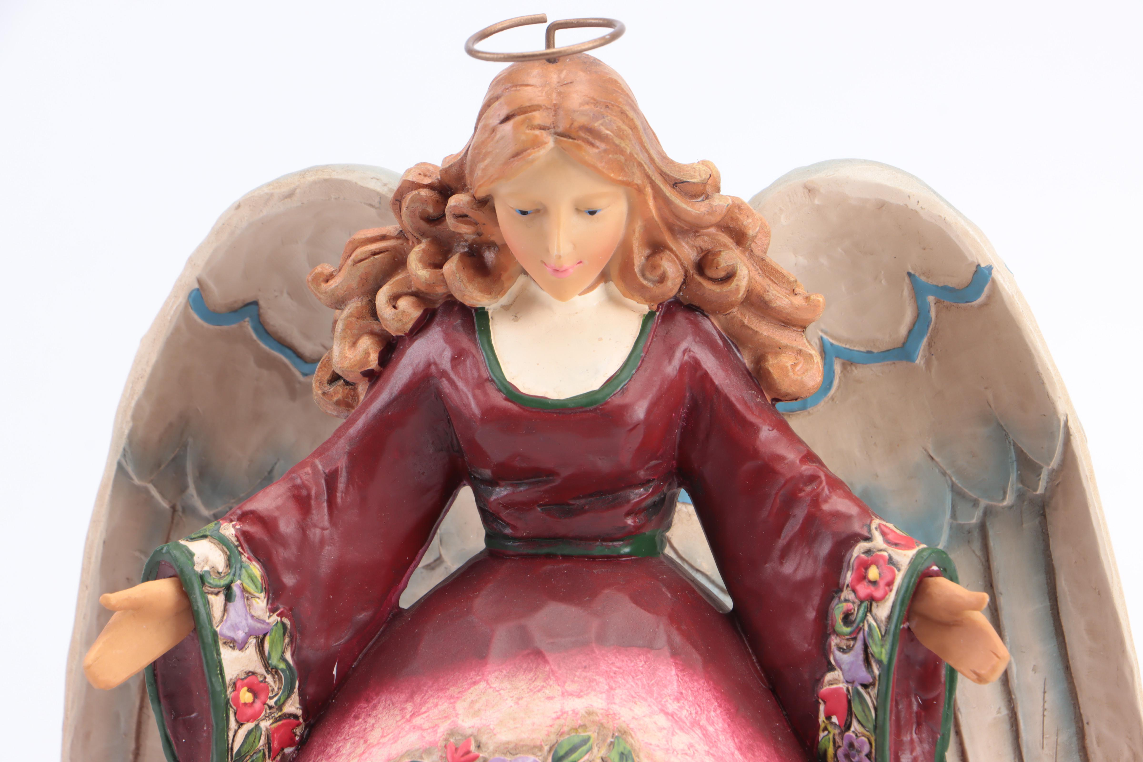 Jim Shore Snowman Musical Figurine with Other Jim Shore Holiday Figurines