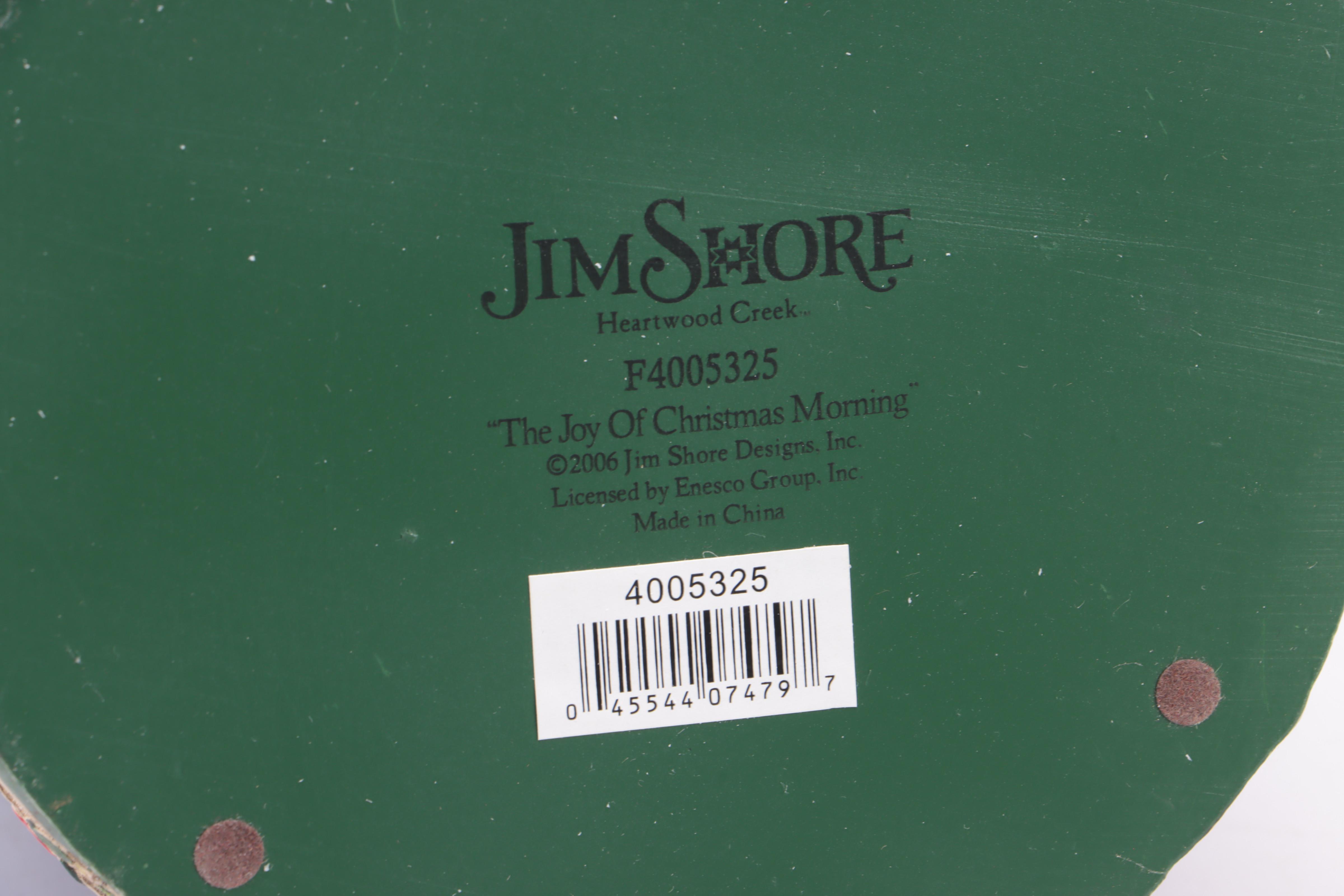 Jim Shore Snowman Musical Figurine with Other Jim Shore Holiday Figurines