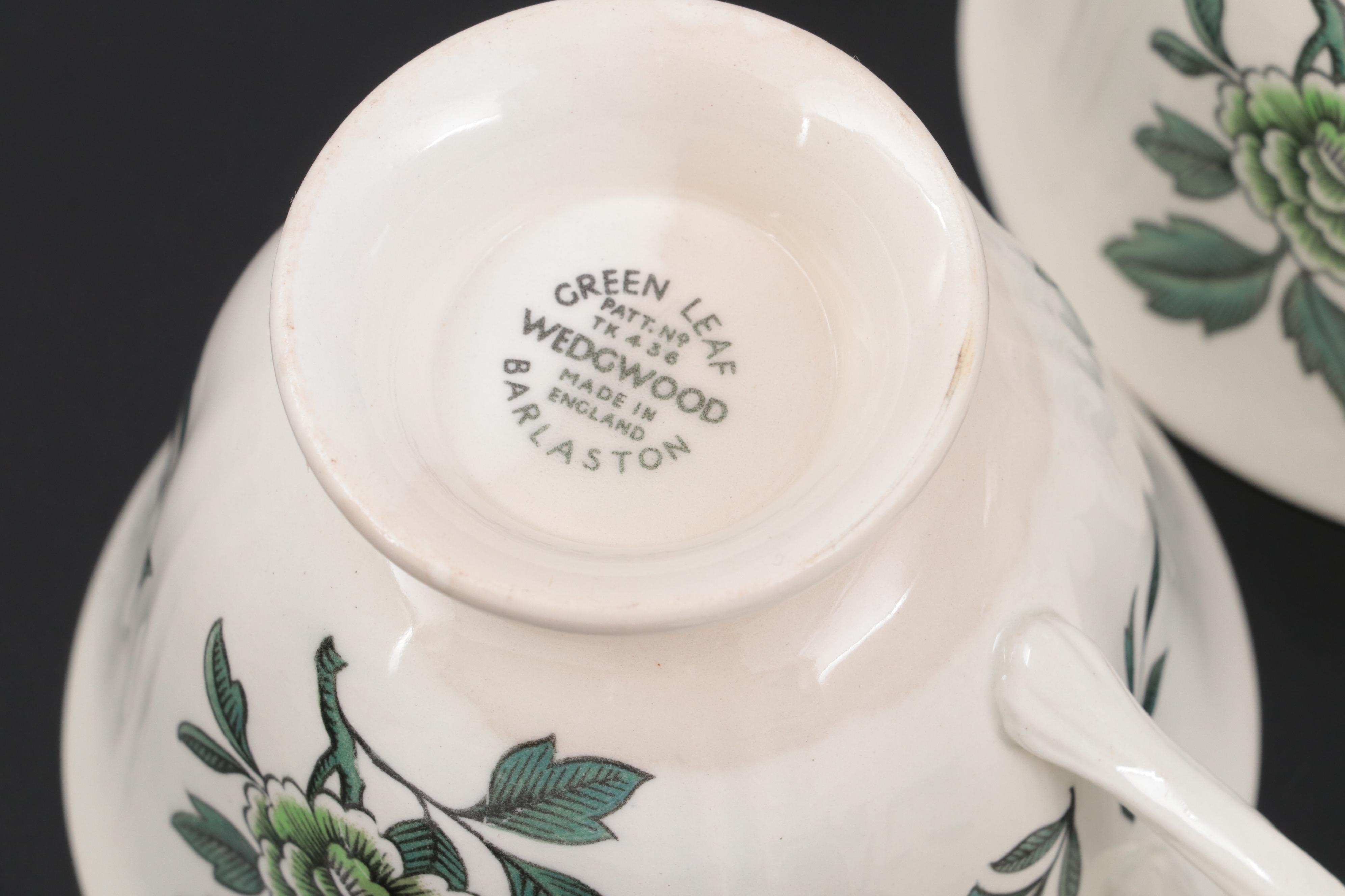 Wedgwood "Green Leaf" Dinnerware, 1949-1957