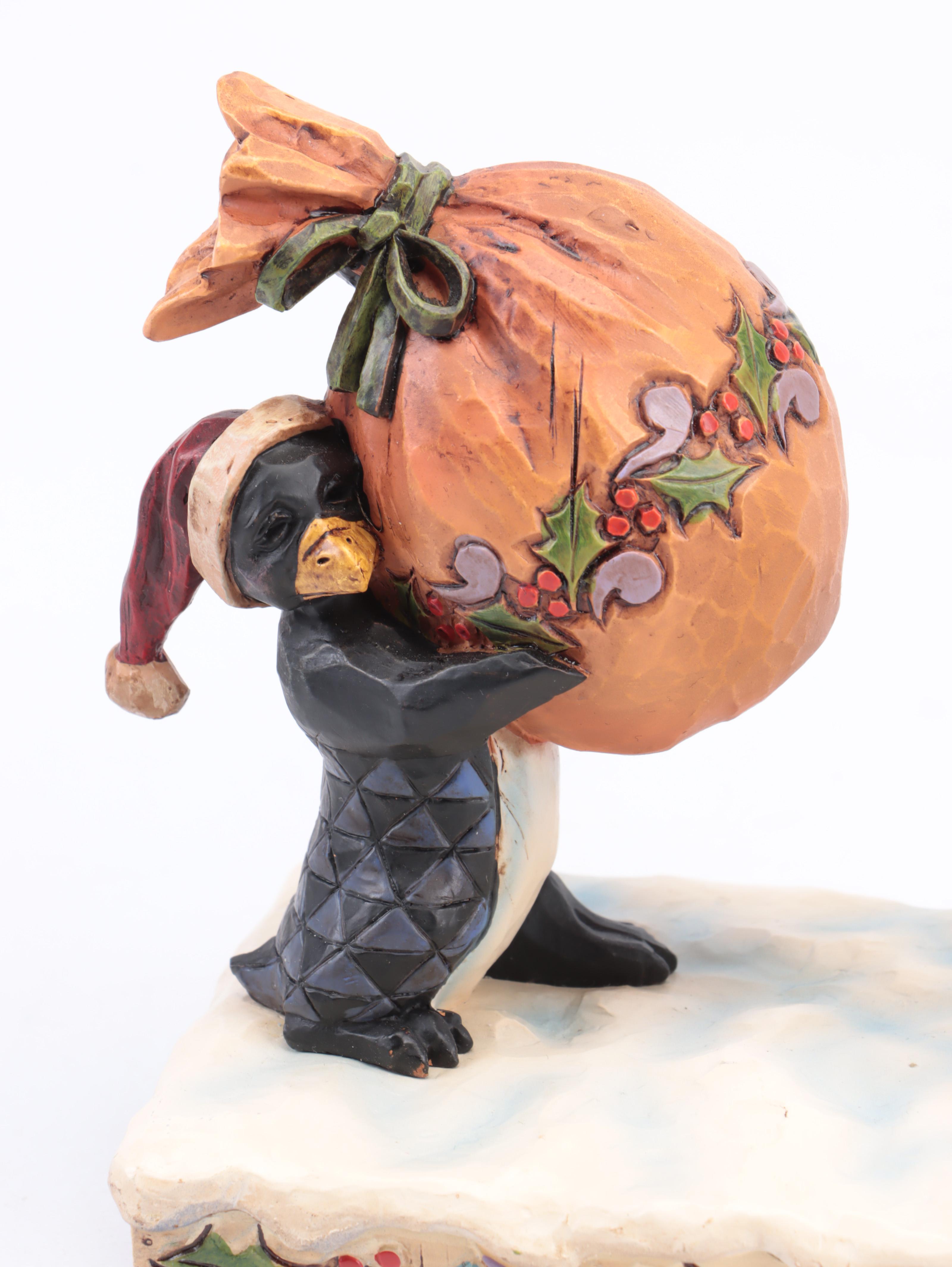 Jim Shore Snowman Musical Figurine with Other Jim Shore Holiday Figurines