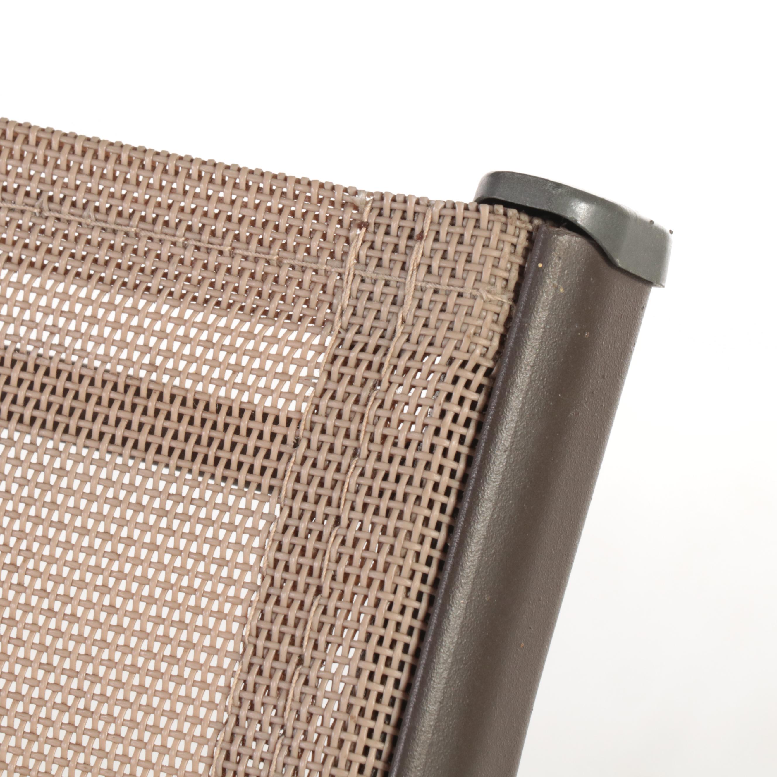 Pair of Powder-Coated Metal Stacking Patio Rockers