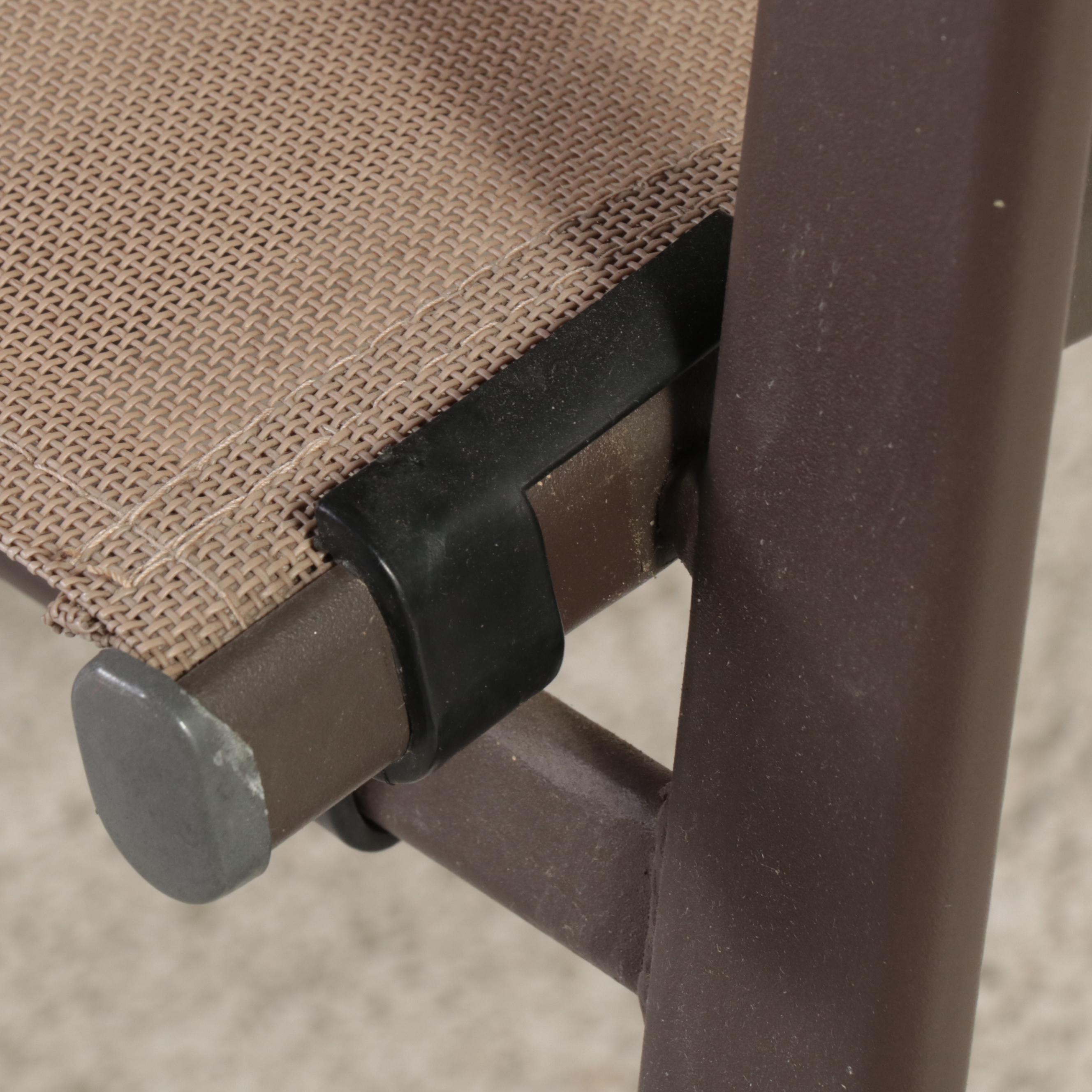 Pair of Powder-Coated Metal Stacking Patio Rockers