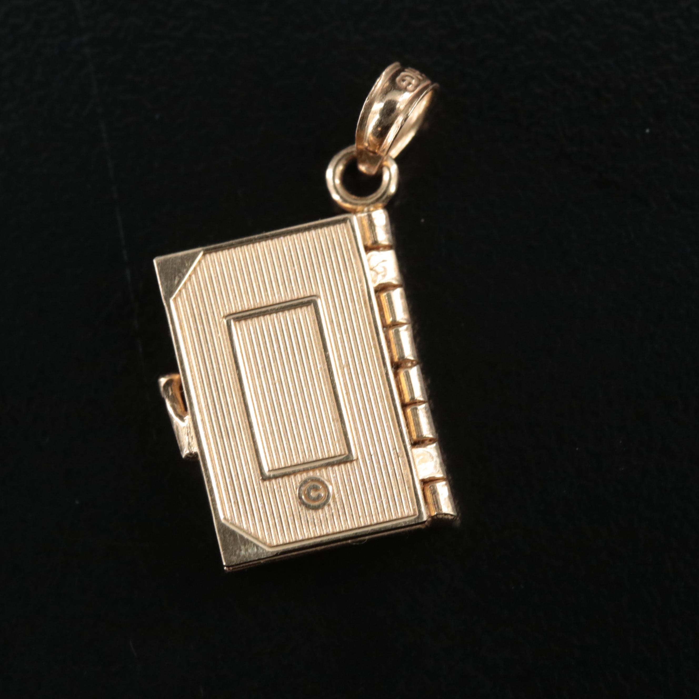 14K Lord's Prayer Bible Locket