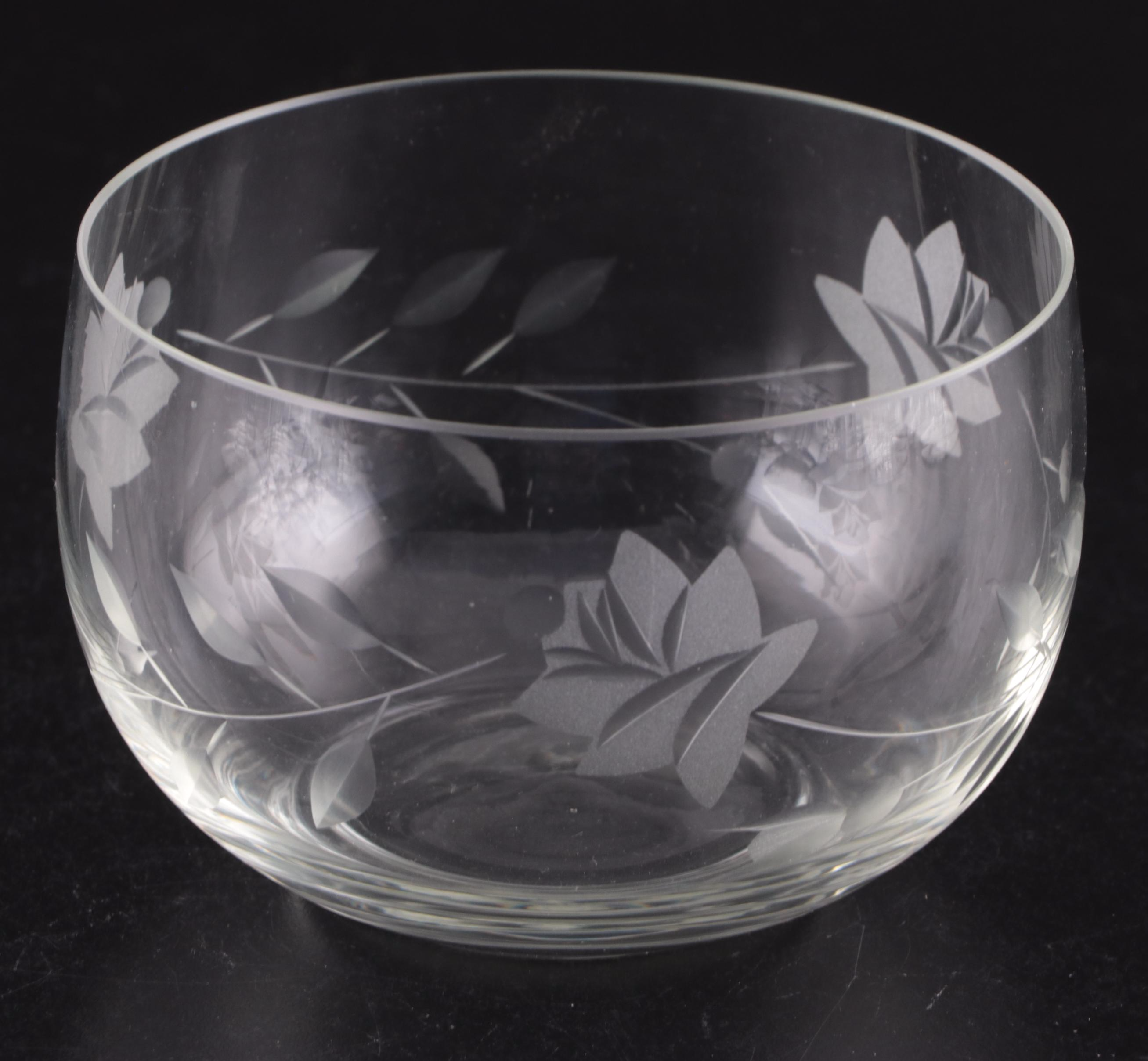 Fostoria "Holly Clear" Stemware and Other Table Accessories