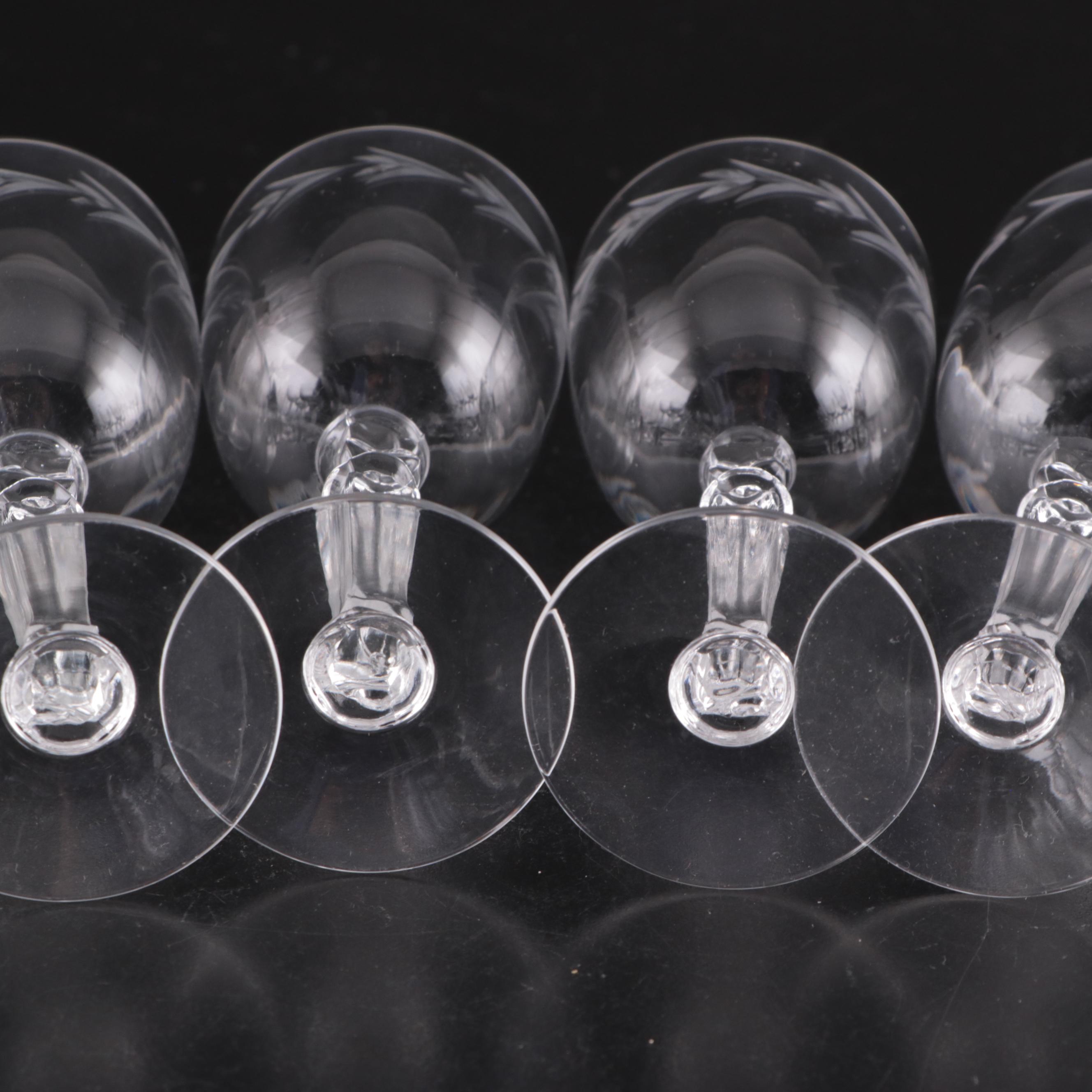 Fostoria "Holly Clear" Stemware and Other Table Accessories