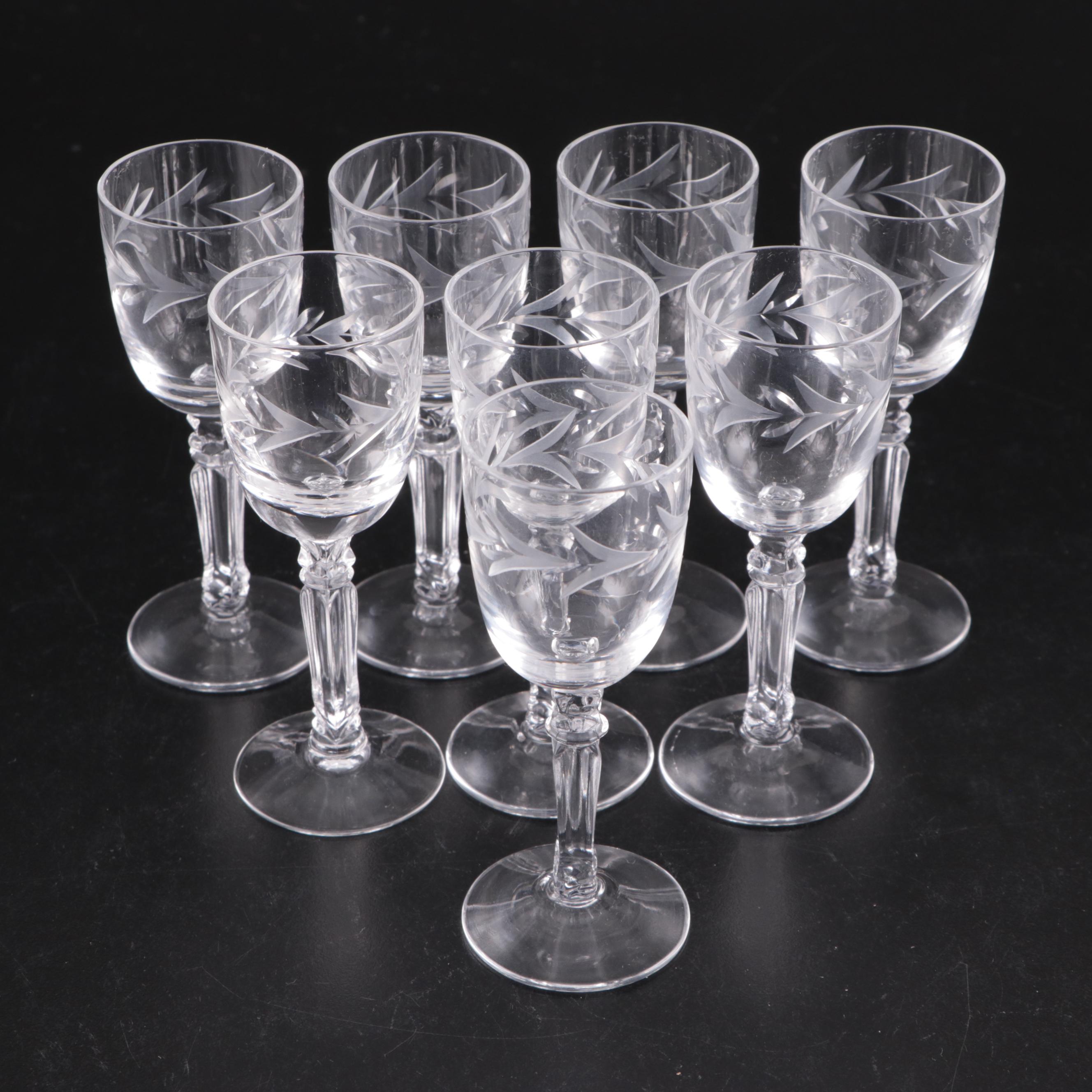 Fostoria "Holly Clear" Stemware and Other Table Accessories